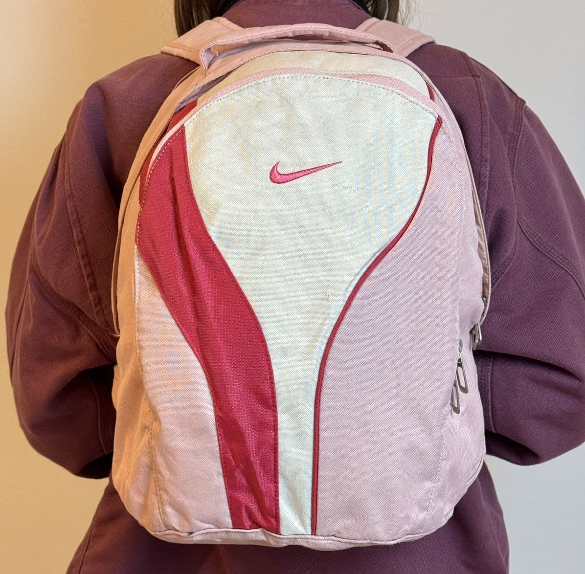 Nike × Vintage Nike Vintage 90’s Bag Pack Center Swoosh Y2K SWAG Size ONE SIZE - 2 Thumbnail