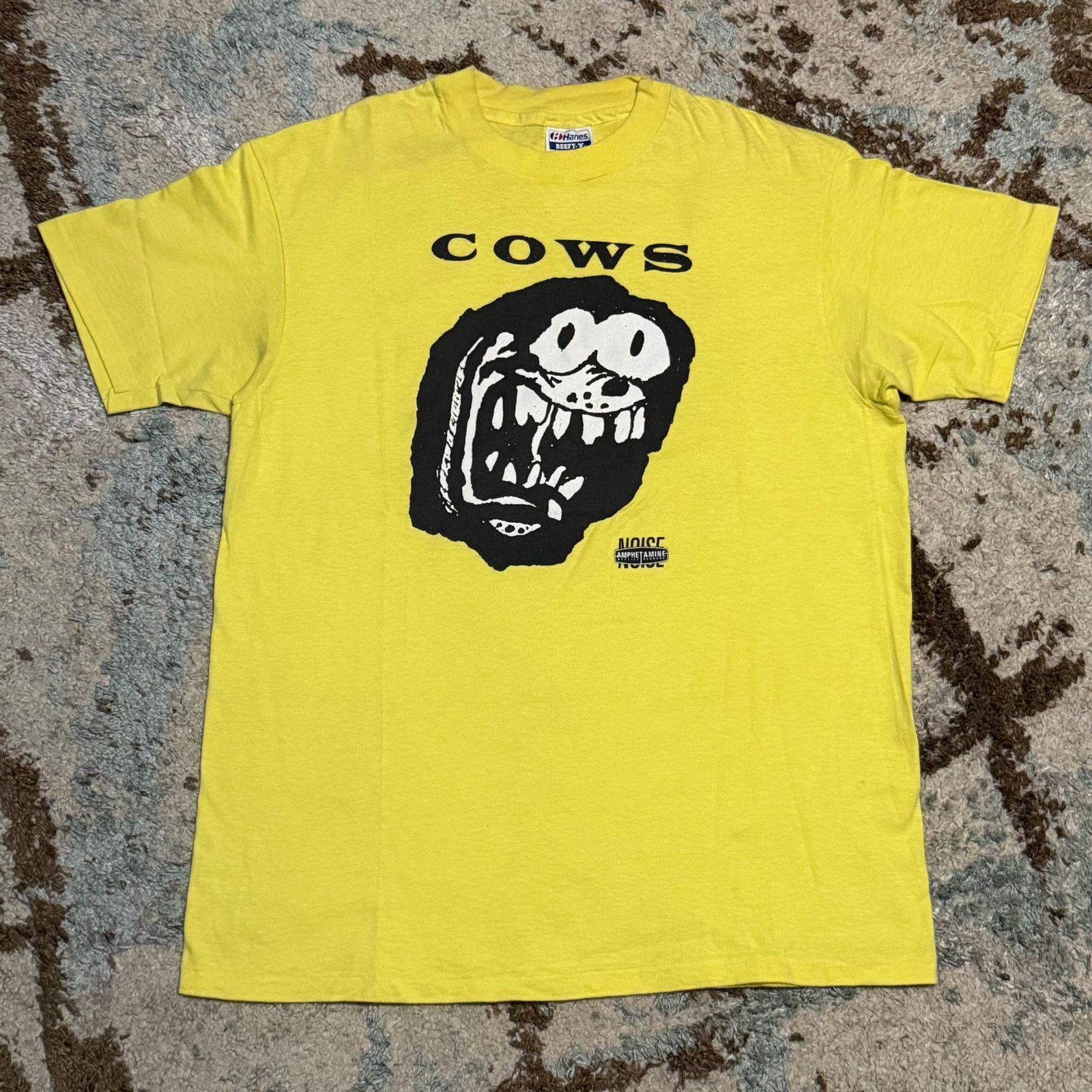 Band Tees × Hanes × Vintage Vintage 1989 Cows Daddy Has A Tail Shirt XL Noise Rock Size US XL / EU 56 / 4 - 2 Thumbnail