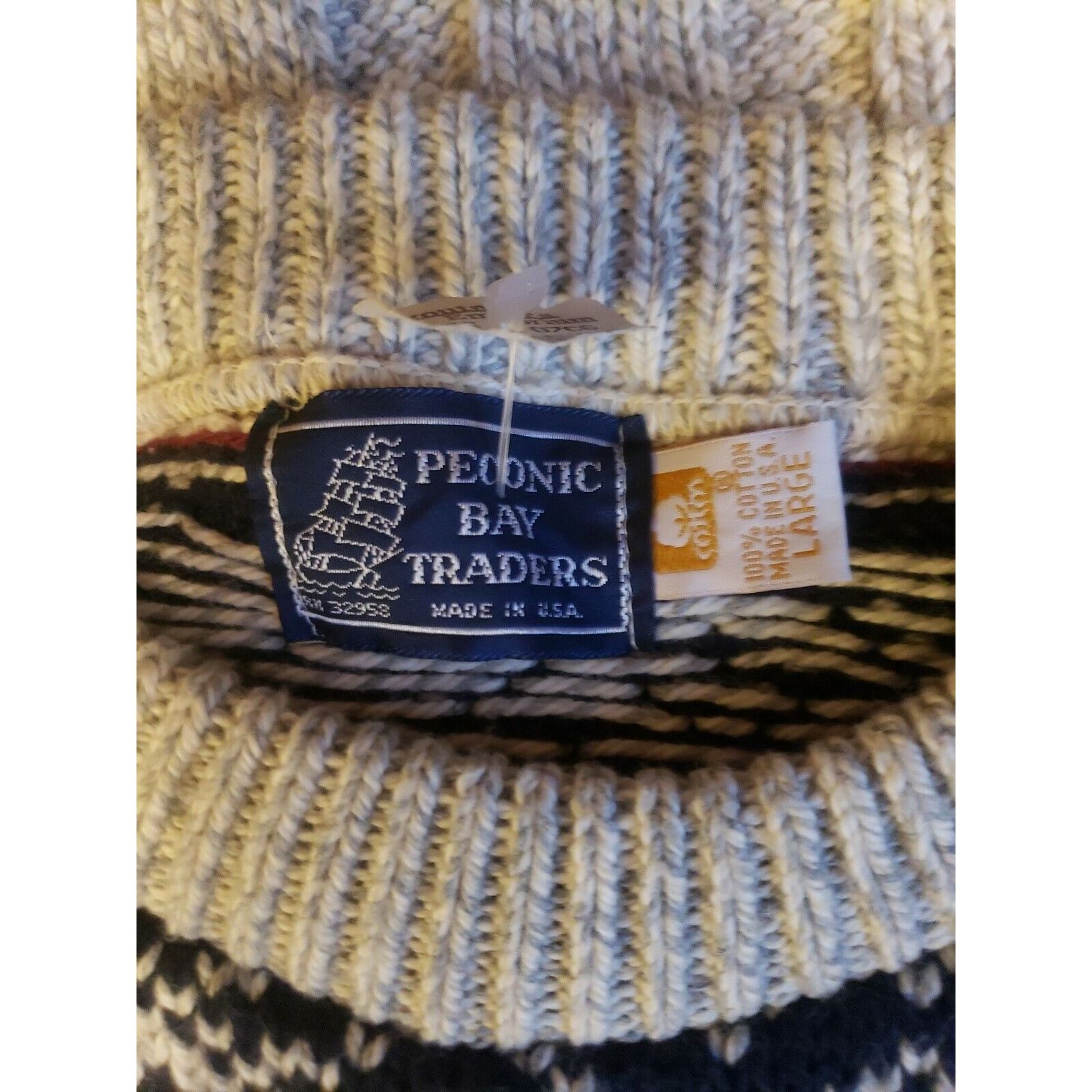 Other Vtg Fair Isle Ski Sweater Mens L USA Made Nordic Cotton Crew Size US L / EU 52-54 / 3 - 8 Thumbnail