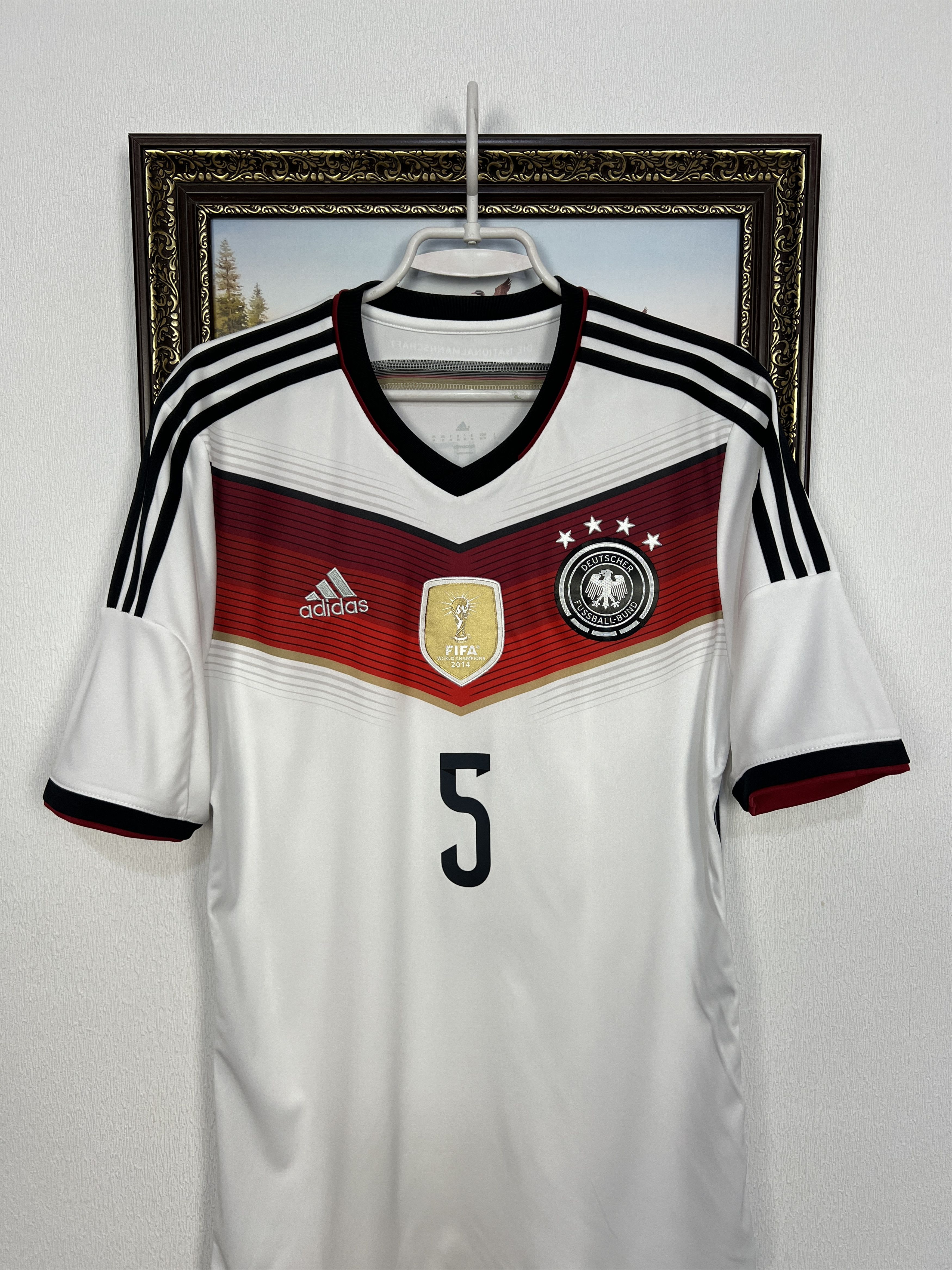 Adidas Germany Home football shirt 2014 Soccer #5 Hummels Adidas Size US M / EU 48-50 / 2 - 5 Thumbnail