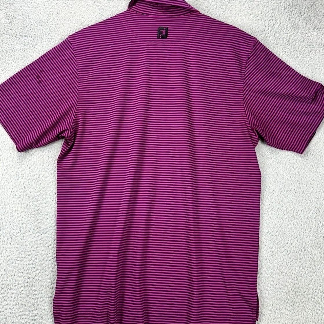 Footjoy FootJoy Polo Shirt Mens M Purple Striped ProDry Stretch Golf Rugby Short Sleeve Casual Outdoor Shirt Size US M / EU 48-50 / 2 - 3 Thumbnail