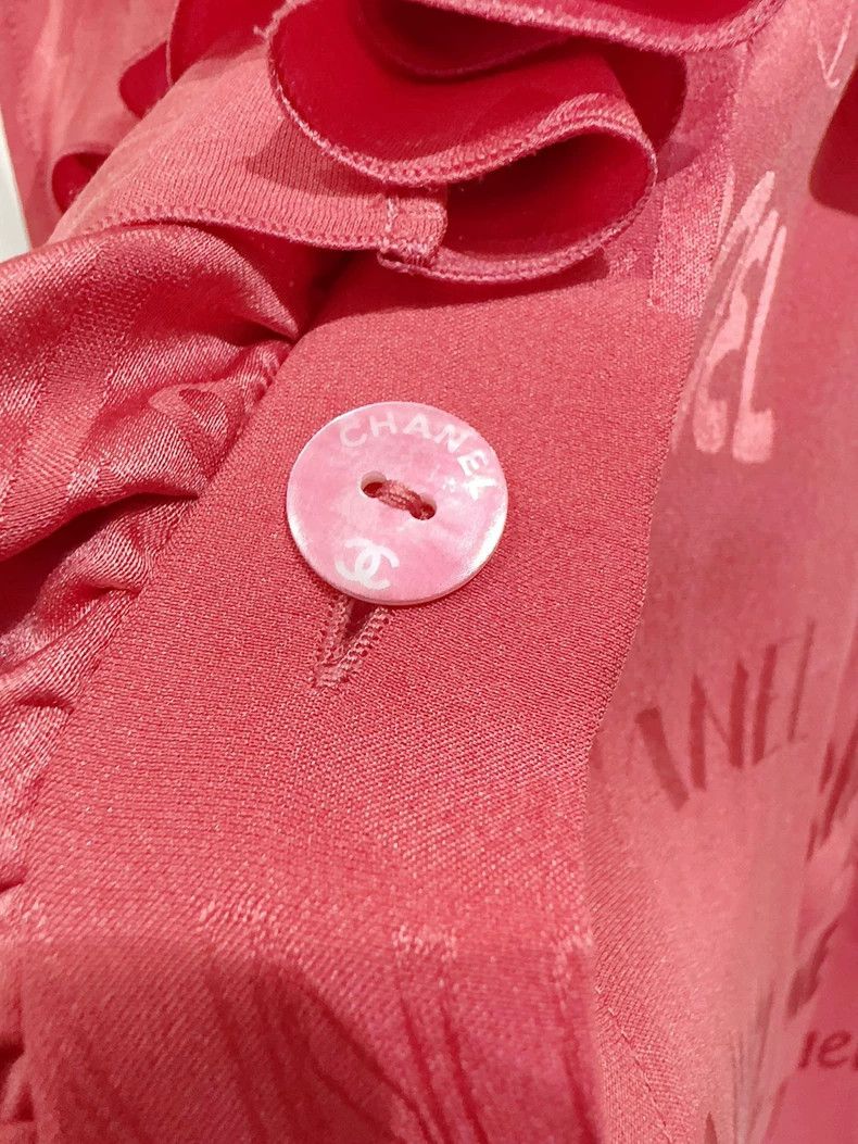 Chanel Chanel 22p watermelon red silk vest 2503-Nextarrow Size XS / US 0-2 / IT 36-38 - 4 Thumbnail
