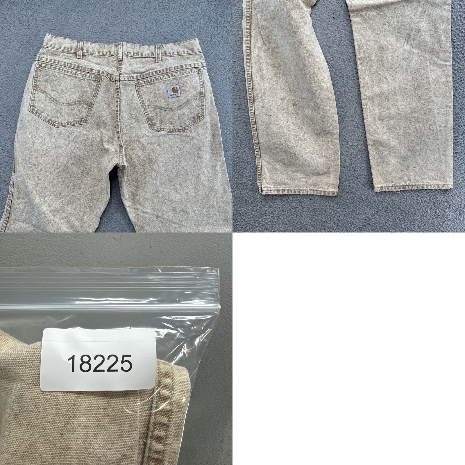 Carhartt VINTAGE Carhartt Jeans 100 Years USA Union Made Beige Brown Denim Size 36x30 Men’s Cotton Canvas 80s Straight Mens Size US 36 / EU 52 - 9 Thumbnail