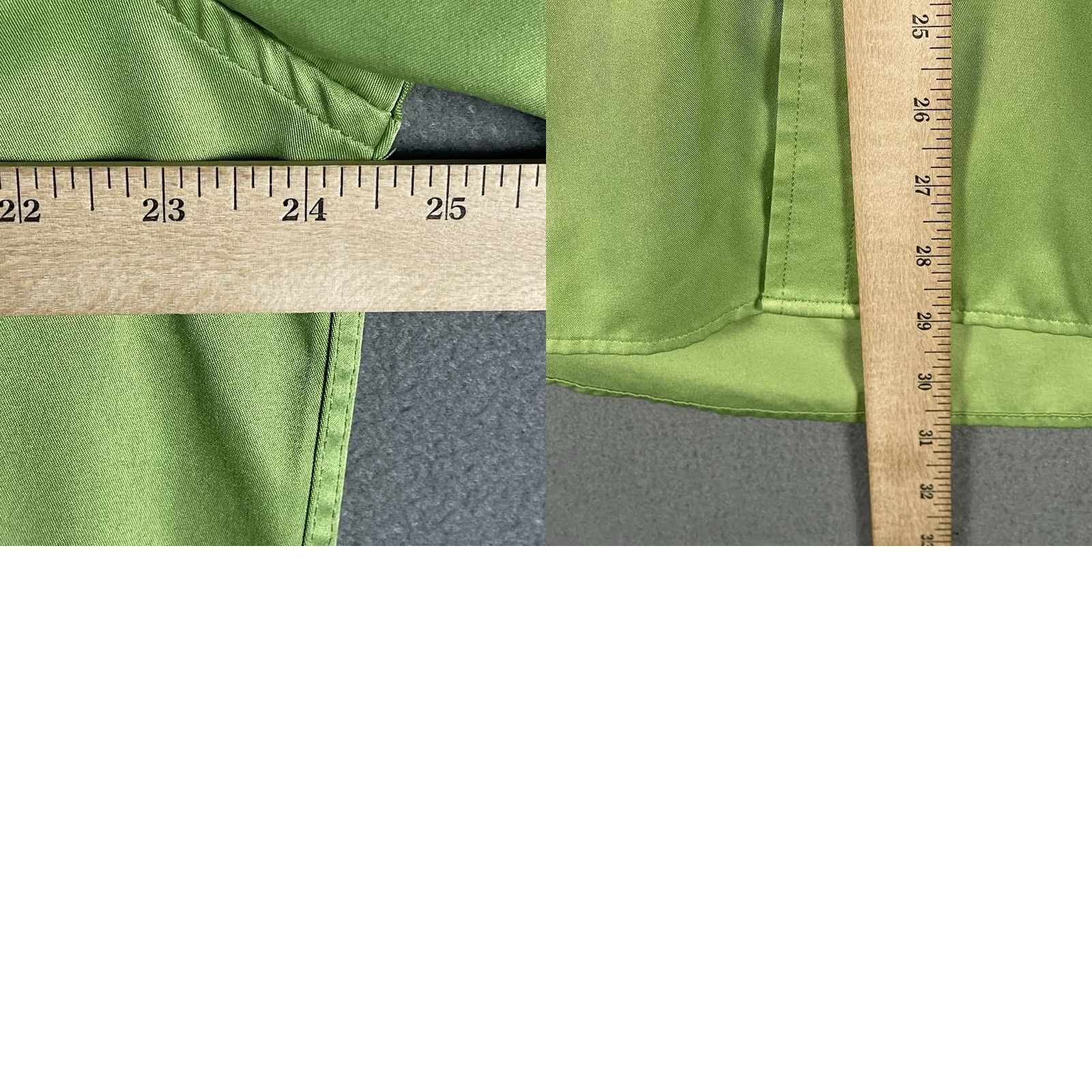 Vintage Flex Mens Luxury Collection Shirt L Green Dress Lime Designed Italy Size 42R - 8 Thumbnail