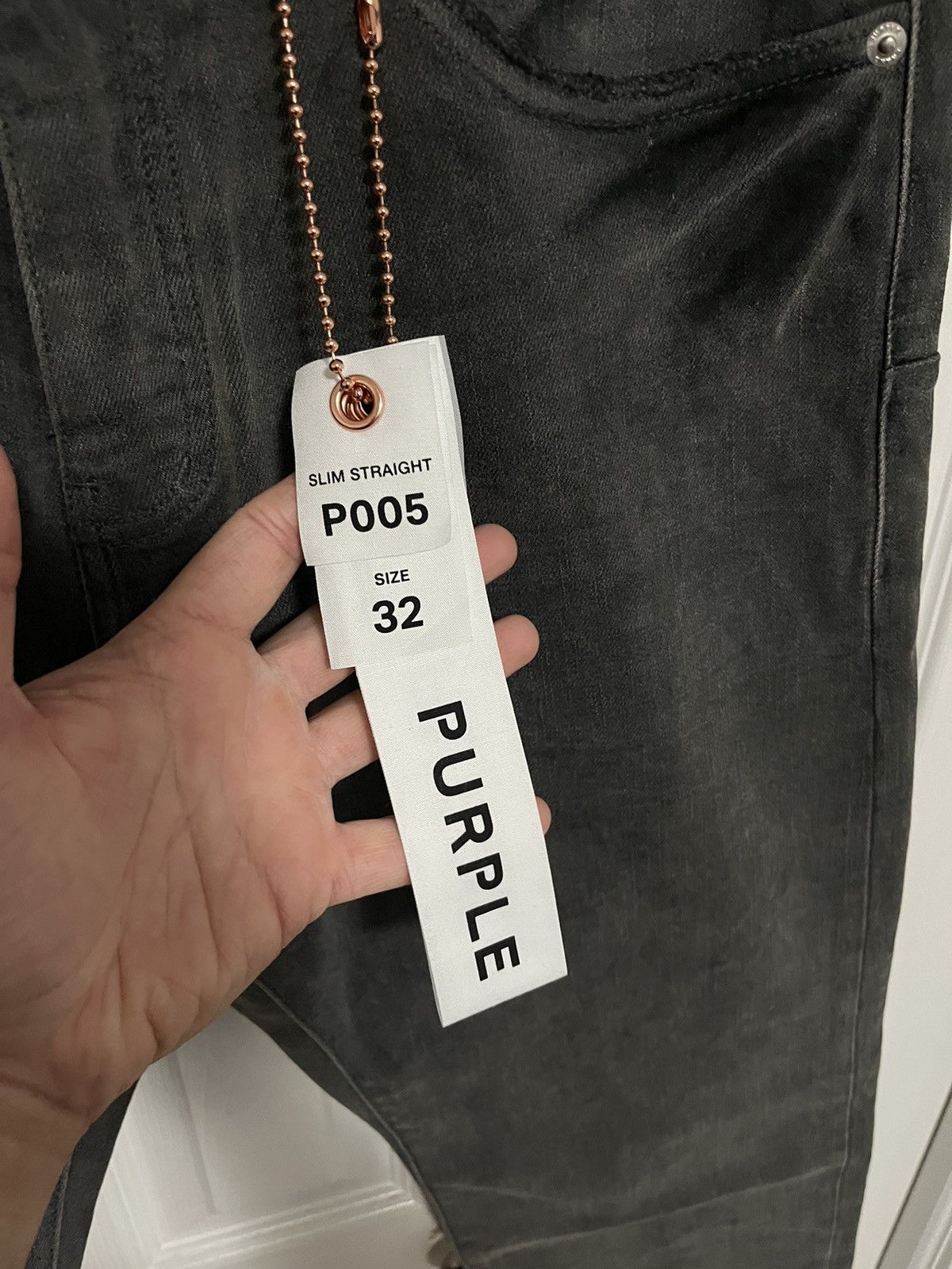 Purple Brand Purple P005 Dark Grey Denim Size US 32 / EU 48 - 5 Thumbnail
