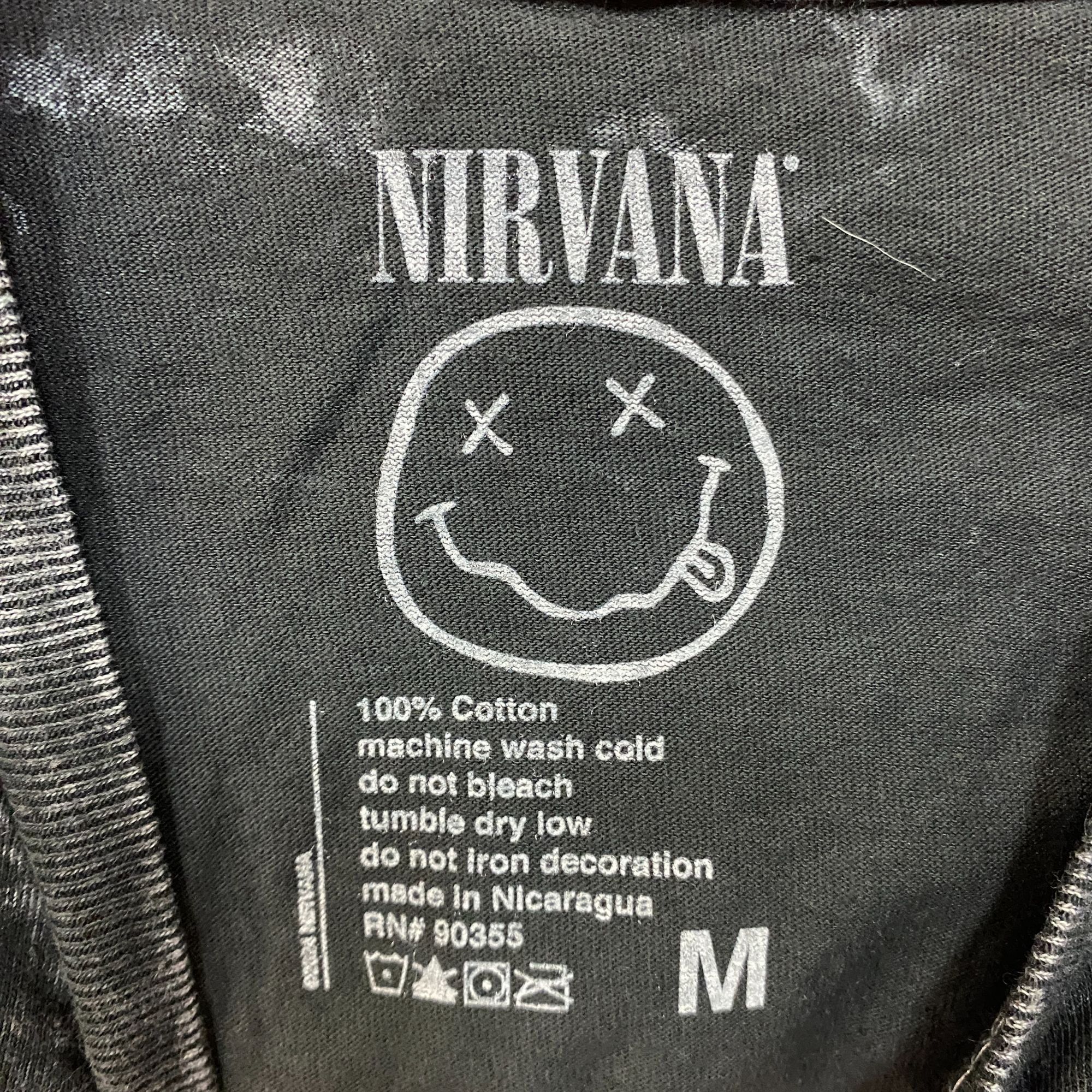 Nirvana Nirvana Smiley Logo Gray T-Shirt Medium Size US M / EU 48-50 / 2 - 4 Thumbnail