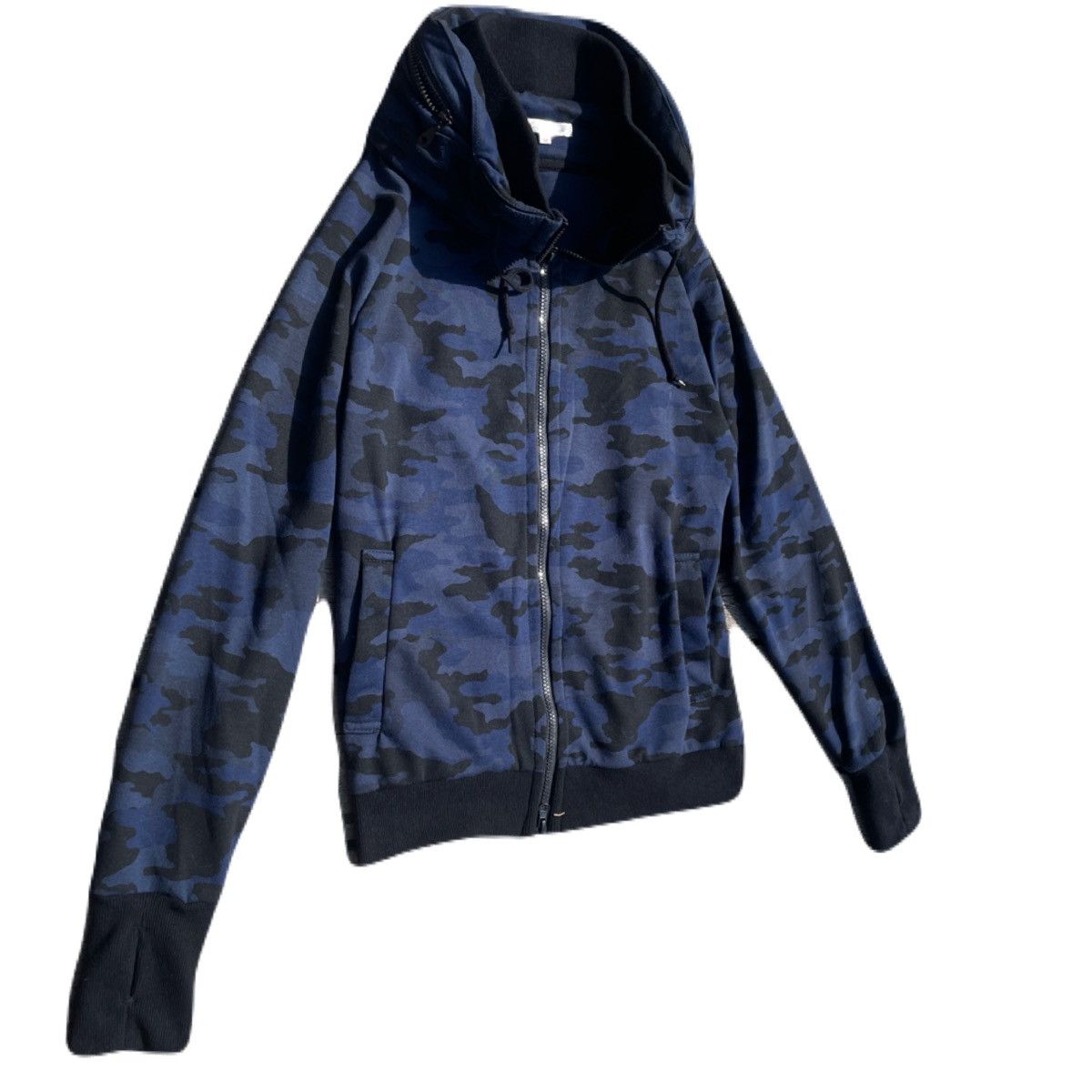 If Six Was Nine 2000s Japanese archive Vkei Bono Blue Camo Zip-up Hoodie Y2K Size US S / EU 44-46 / 1 - 3 Thumbnail
