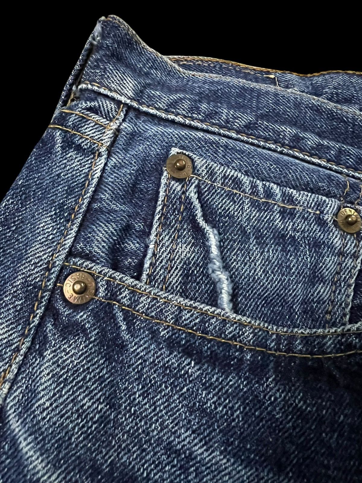 Denime Vintage Denime Japan Selvedge Mud Wash Jean Size US 30 / EU 46 - 11 Thumbnail