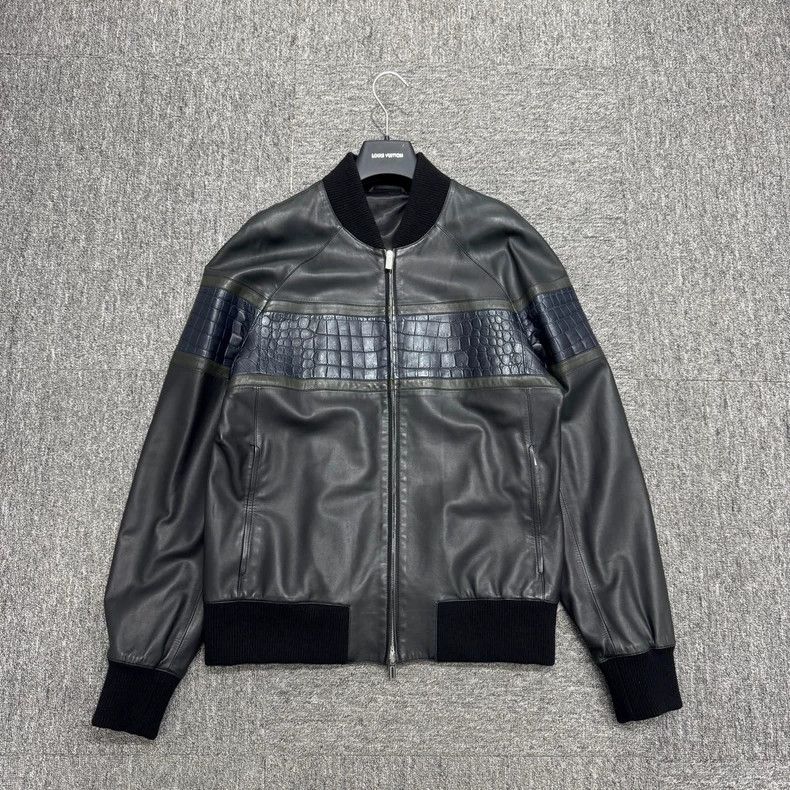 Hermes Crocodile Leather Coat Hermes Brown Alligator Trench Coat