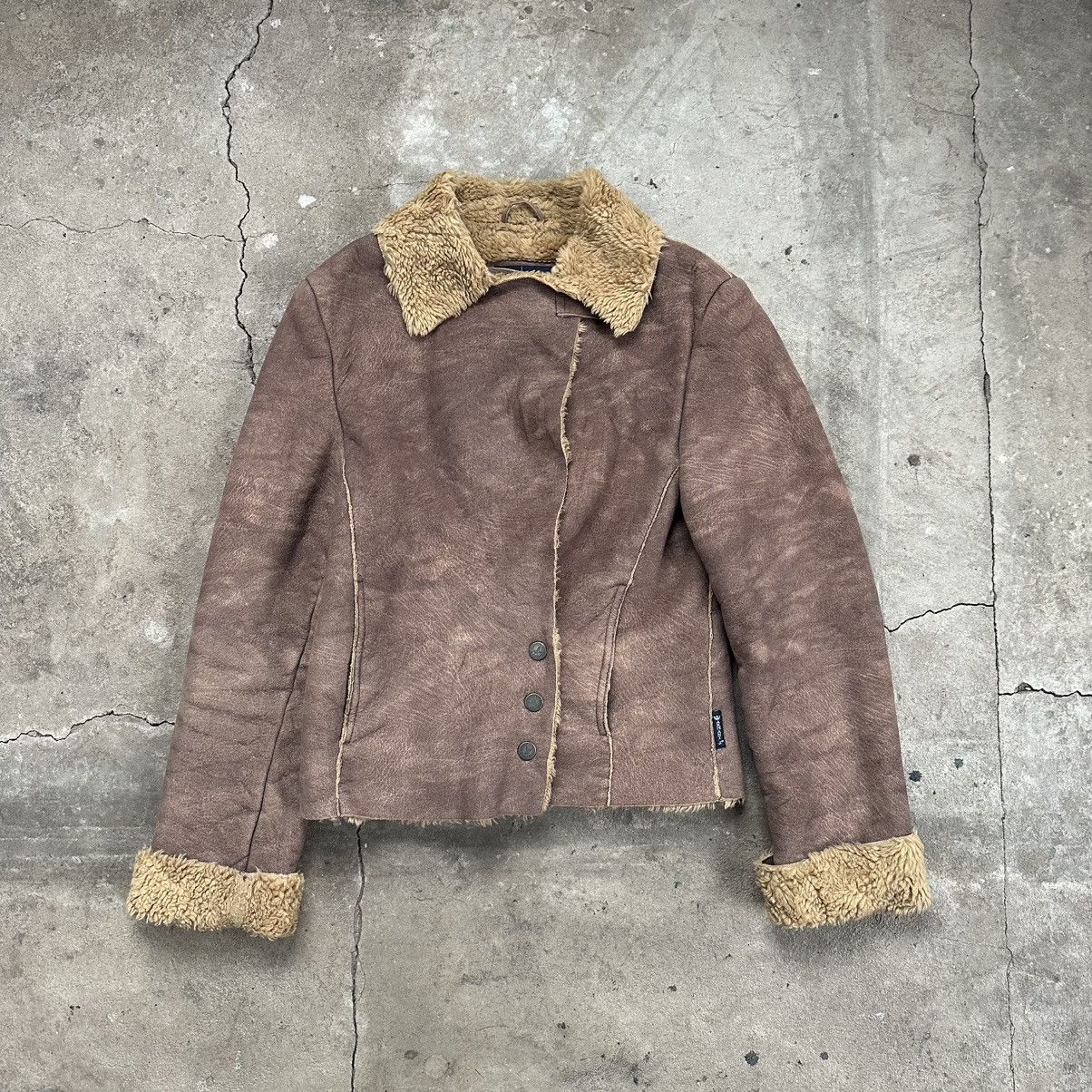 Armani Armani Jeans Suede sheepskin l Fur Faux Jacket Size S / US 4 / IT 40 - 5 Thumbnail