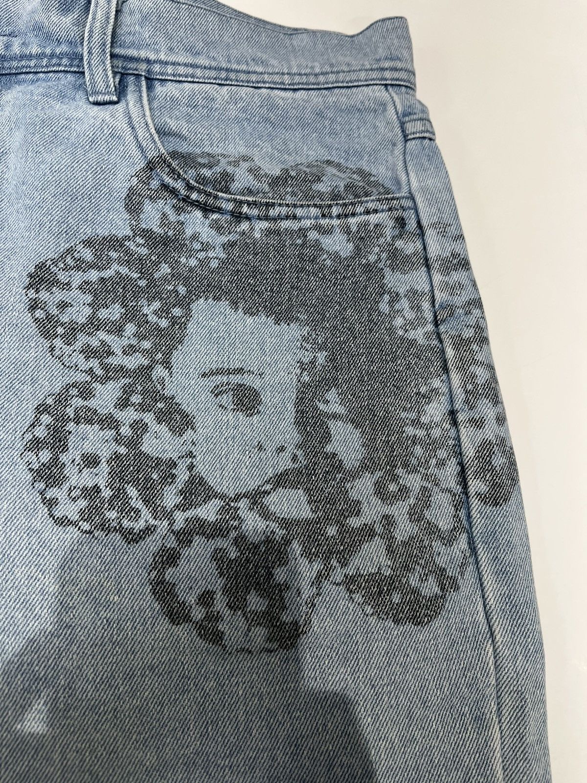 Pleasures Pleasures Special Printed Denim Jeans Blue Size US 34 / EU 50 - 3 Thumbnail