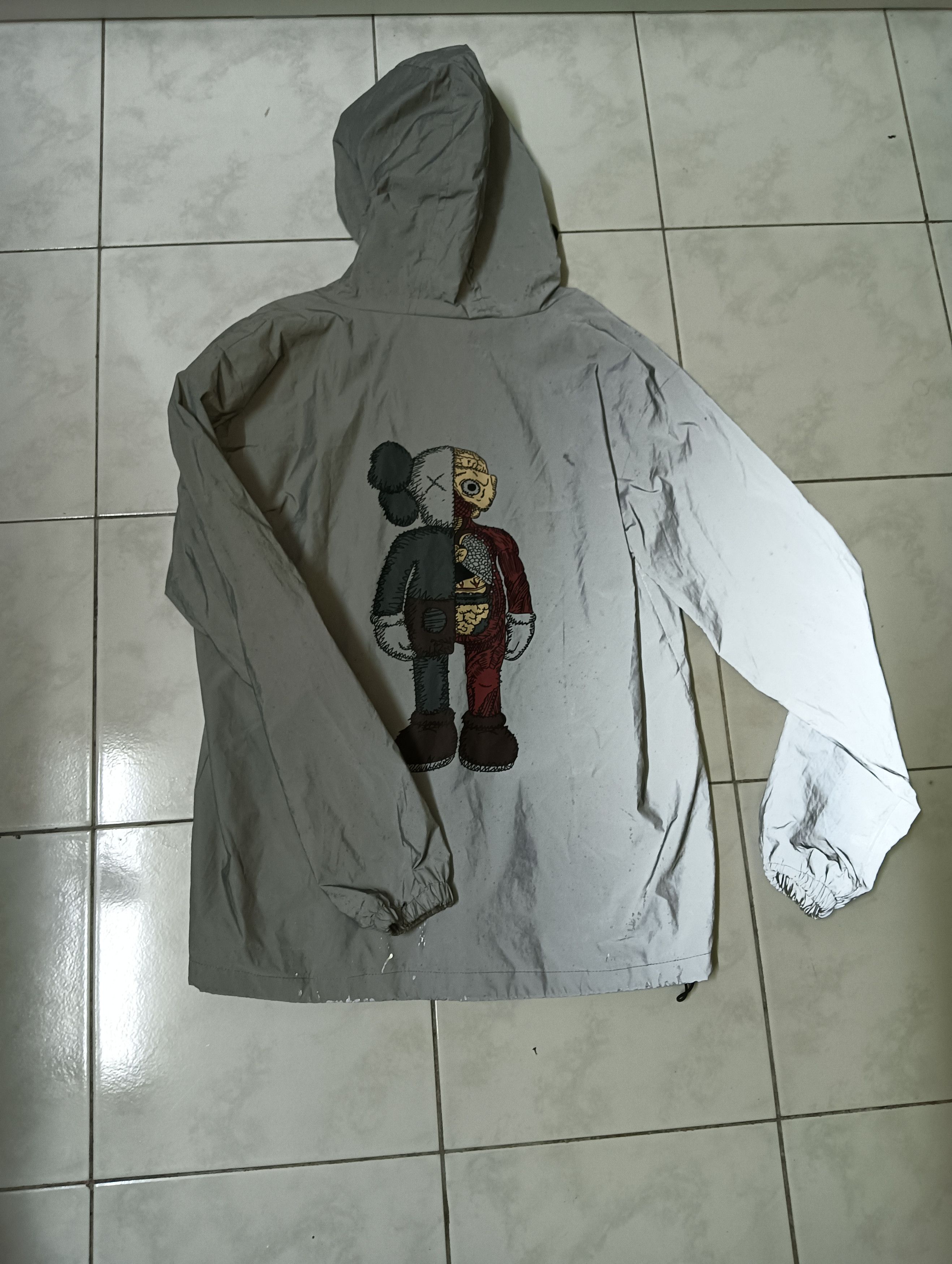Other Reflective Grey Windbreaker Jacket with KAWS Size US XL / EU 56 / 4 - 3 Thumbnail
