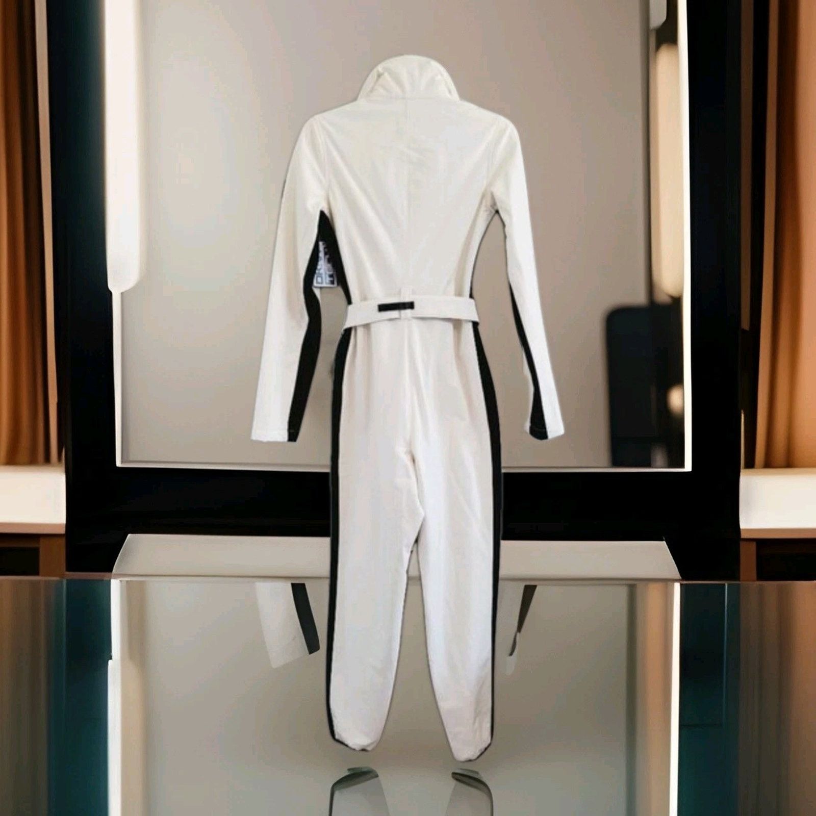 DKNY DKNY Insulated Furs One-Piece Ski Snowbib Suit Winter Belted Size L / US 10 / IT 46 - 5 Thumbnail