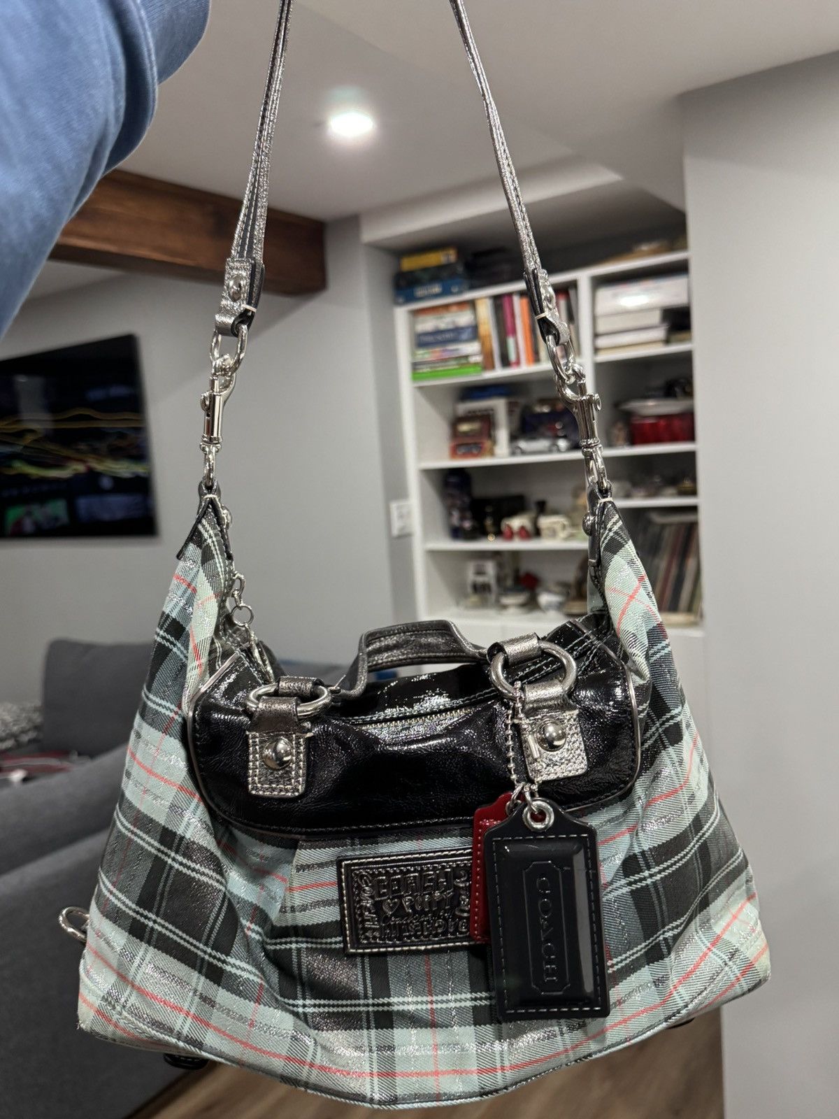 Coach Coach Poppy Tartan Plaid Satchel Bag w/ Hangtags Size ONE SIZE - 9 Thumbnail