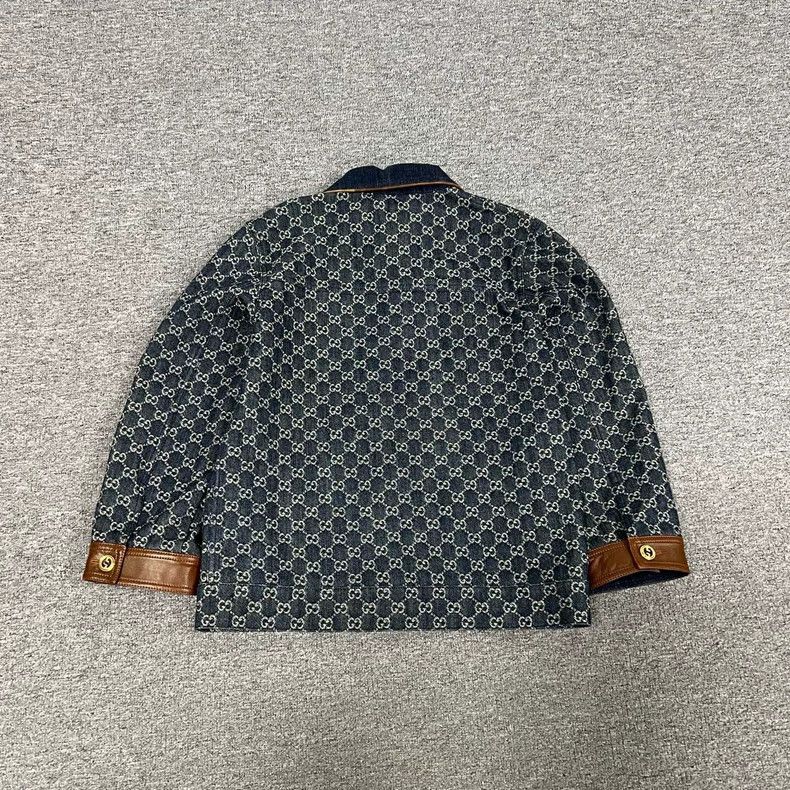 Gucci Gucci Sise 38 Double G full print leather patchwork denim Size US XS / EU 42 / 0 - 2 Thumbnail