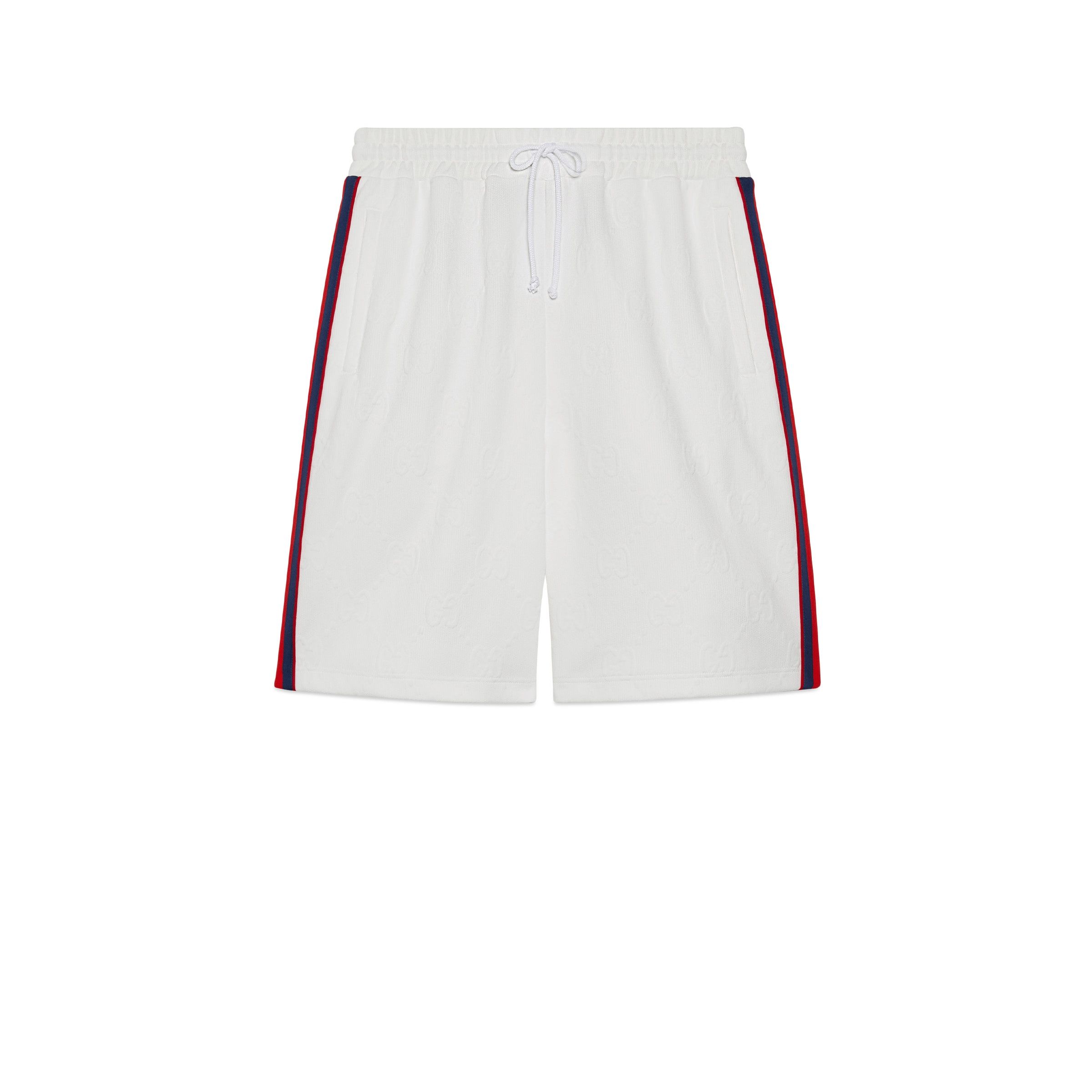 Gucci o1s1wg110225 GG Jacquard Jersey Short in White Size US 38 / EU 54 - 1 Preview