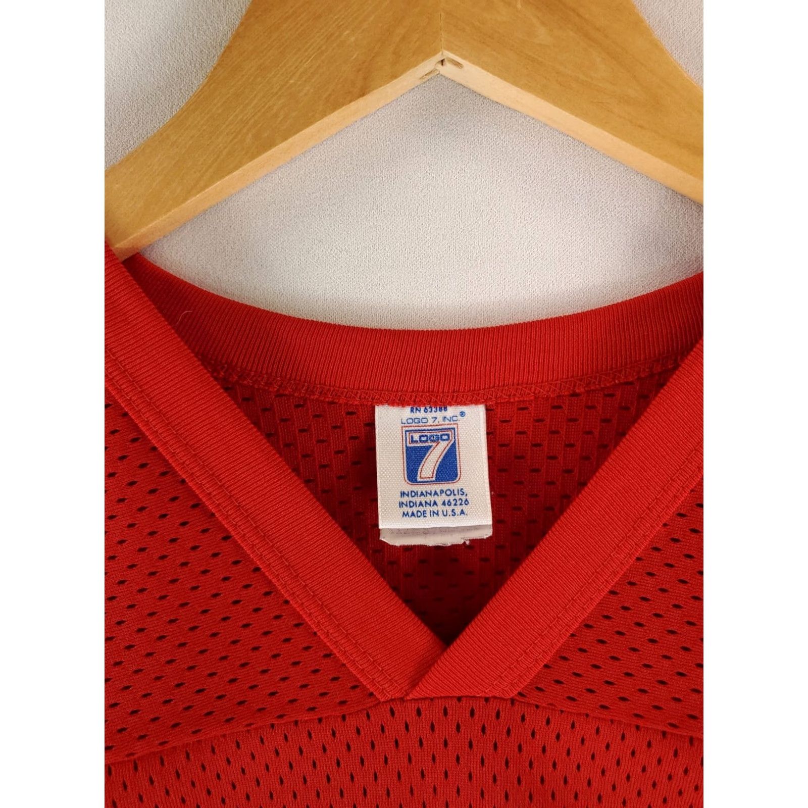 Logo 7 VINTAGE Kansas City Chiefs Jersey 19 Joe Montana 90s Logo 7 Red Mens XL Size US XL / EU 56 / 4 - 2 Thumbnail