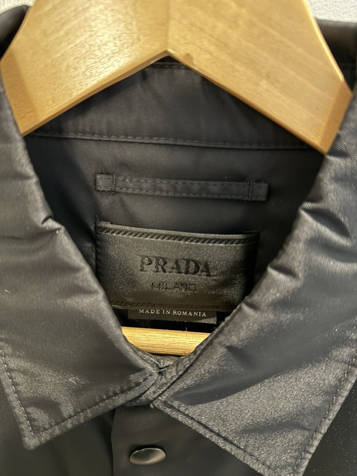 Prada Prada black nylon buckle button up shirt size L Size US L / EU 52-54 / 3 - 3 Thumbnail