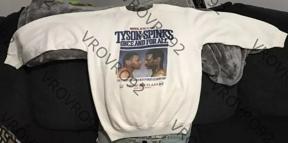 Vintage RARE Mike Tyson Vs Sprinks 1988 Trump Plaza Pullover Sweater Size US XS / EU 42 / 0 - 1 Thumbnail