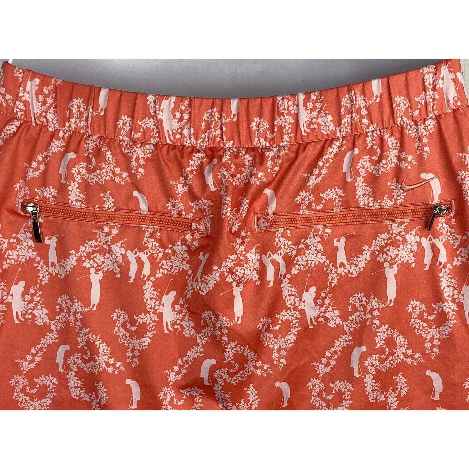 Nike Nike Golf Dri Fit Golfer Print Athletic Skirt Skort M Orange Size 30" / US 8 / IT 44 - 8 Thumbnail