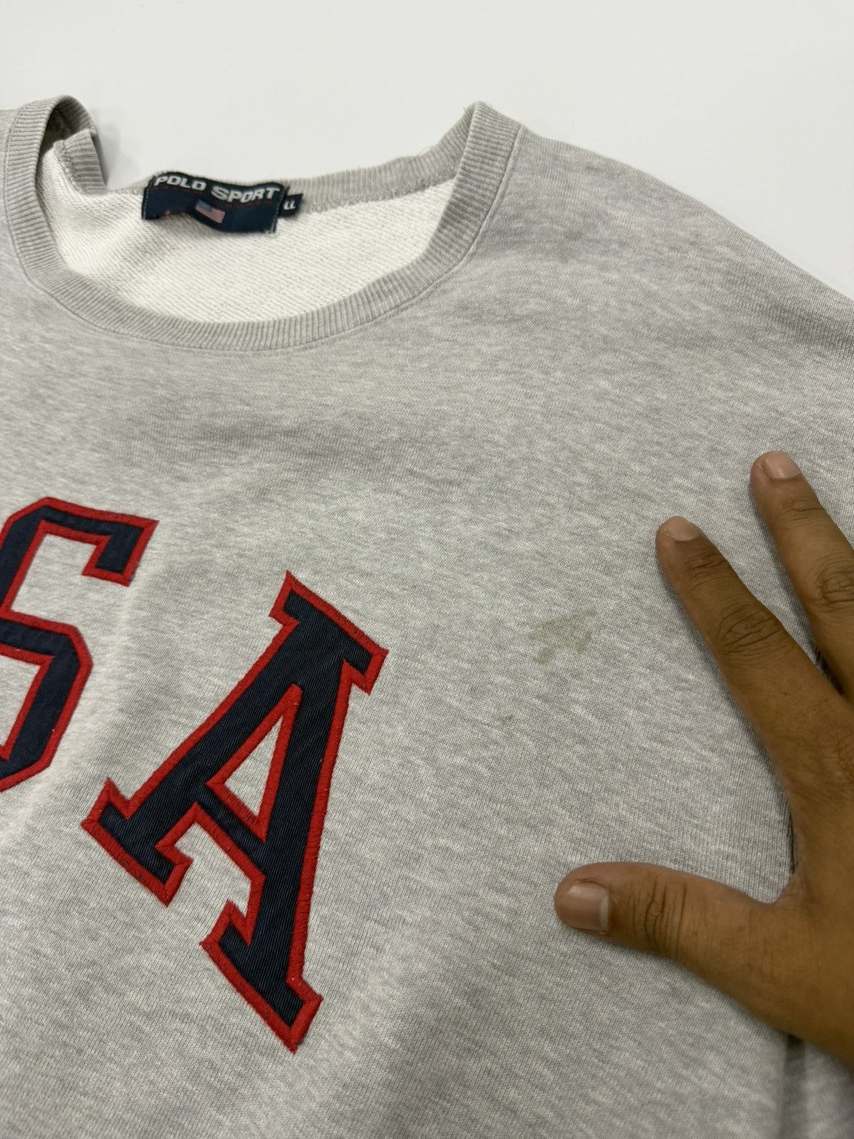 Ralph Lauren Sport 🔥 Polo Sport Ralph Lauren USA Flag Embroided Sweatshirt -LL Size US XL / EU 56 / 4 - 5 Thumbnail