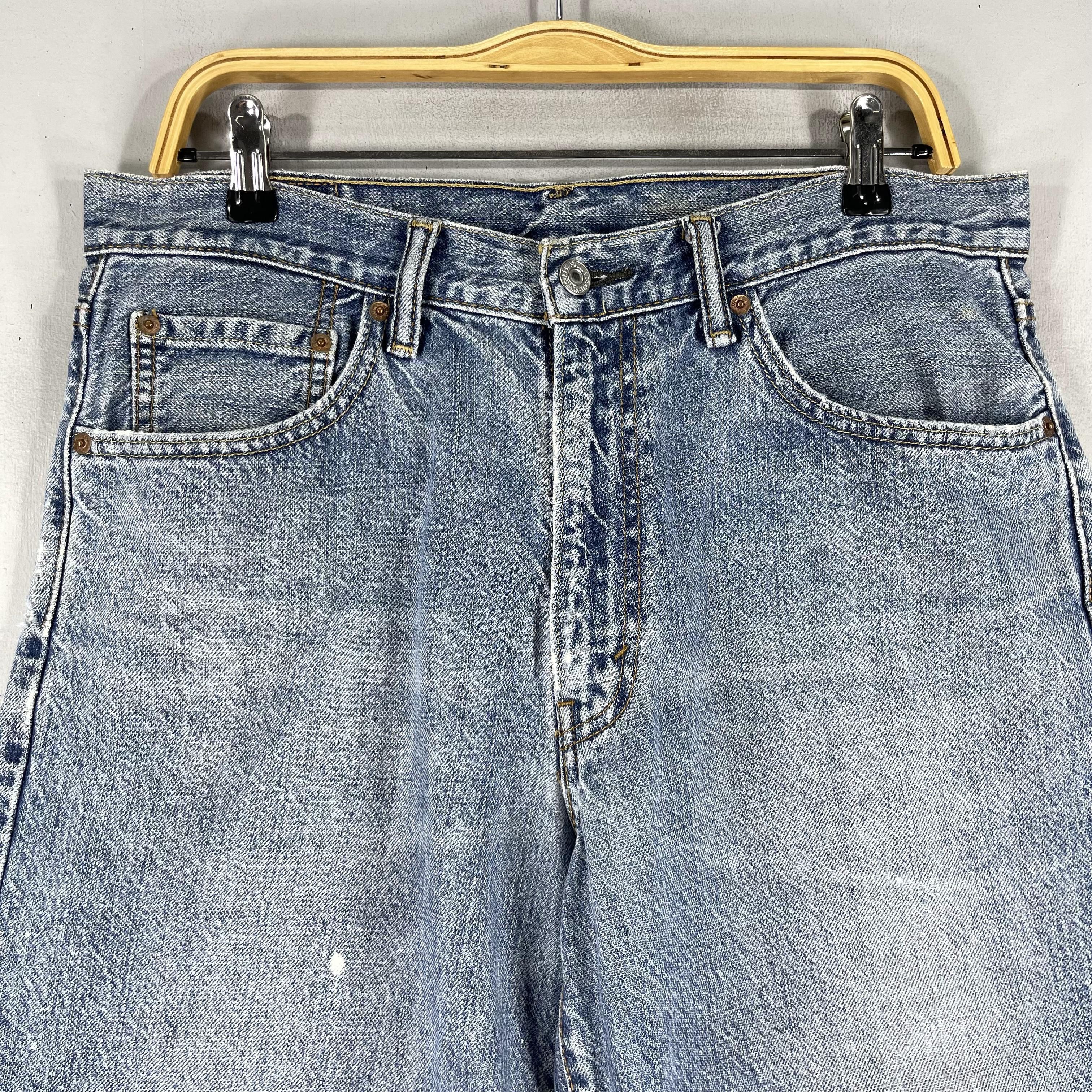 Jean × Levi's Size 33 Vintage Levis 550 Reconstruct High Rise Short Jeans Size US 33 - 2 Thumbnail