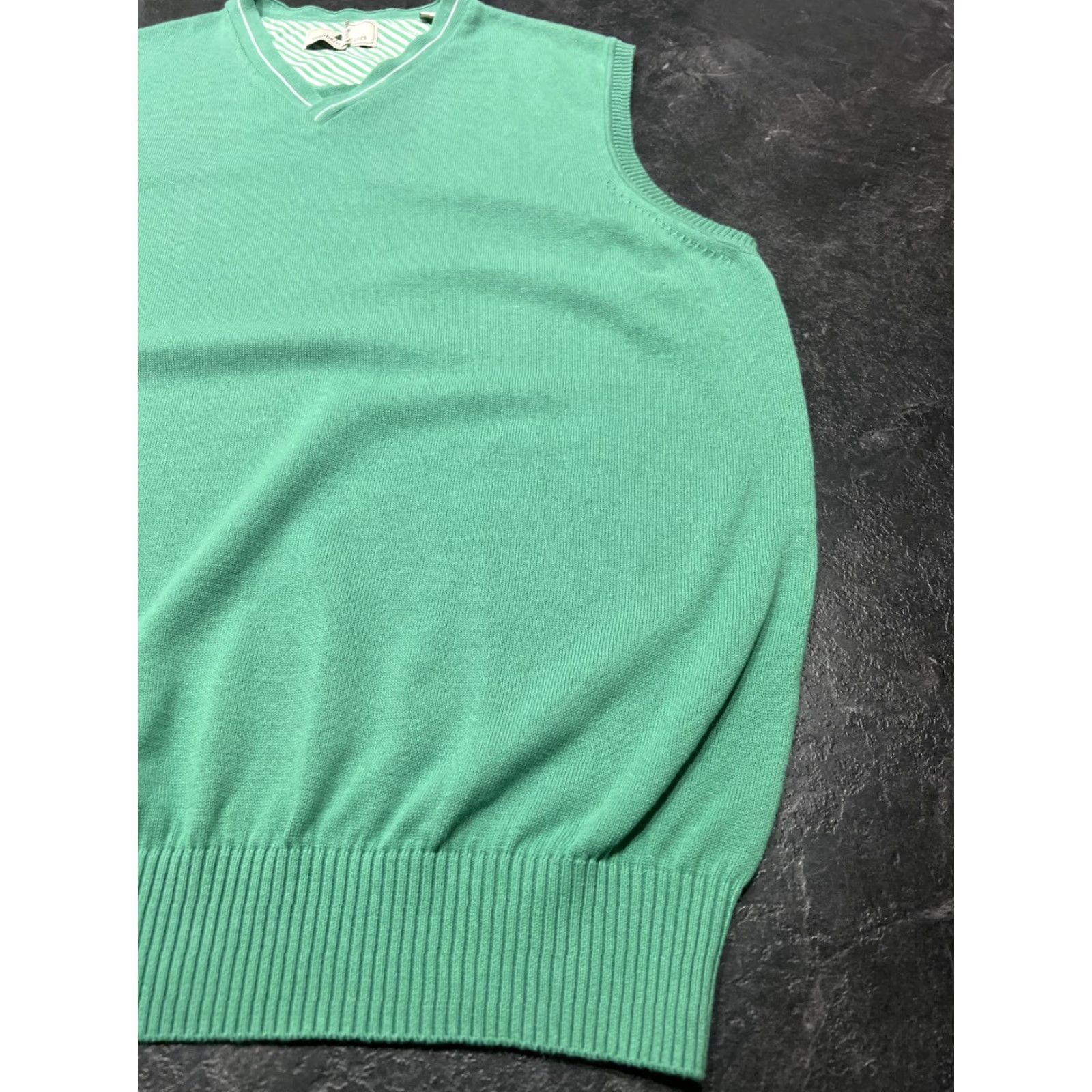 Vintage VINTAGE Southern Pines Men’s Light Green V-Neck Golf Preppy Sweater Vest XL Size US XL / EU 56 / 4 - 2 Thumbnail