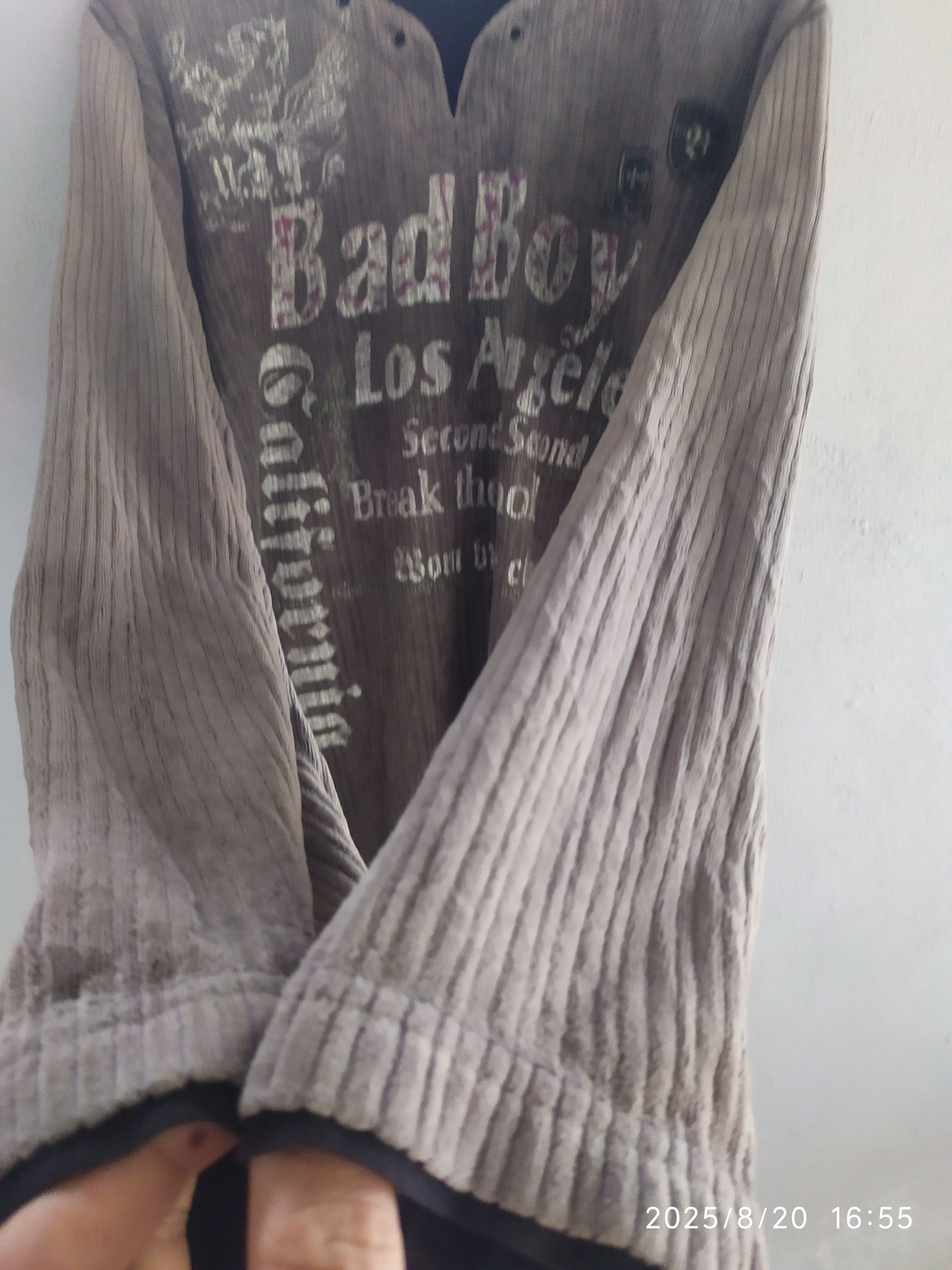 If Six Was Nine Vintage BAD BOY Poem double Layer Long Sleeve Shirt Size US XL / EU 56 / 4 - 2 Thumbnail