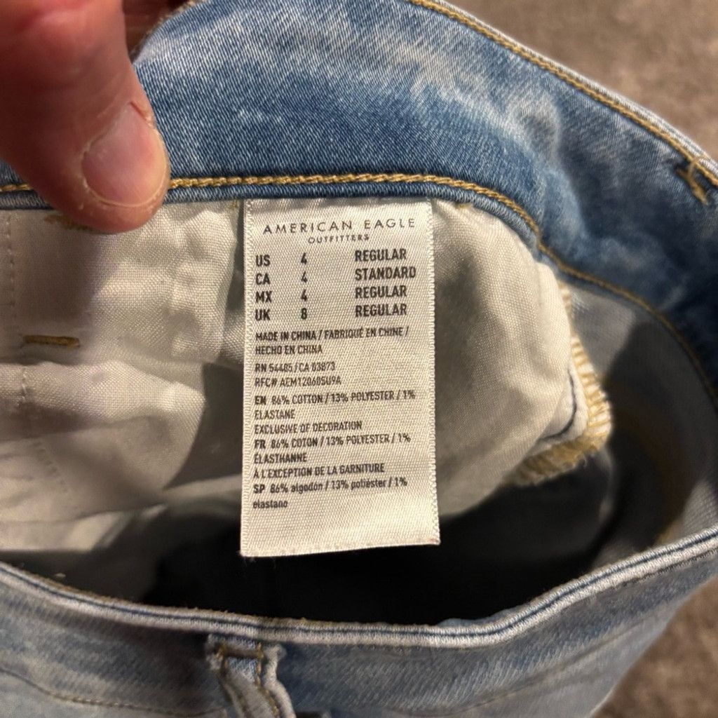 American Eagle Outfitters American Eagle Outfitters Light Blue Jegging Jeans Size 27" / US 4 / IT 40 - 4 Thumbnail