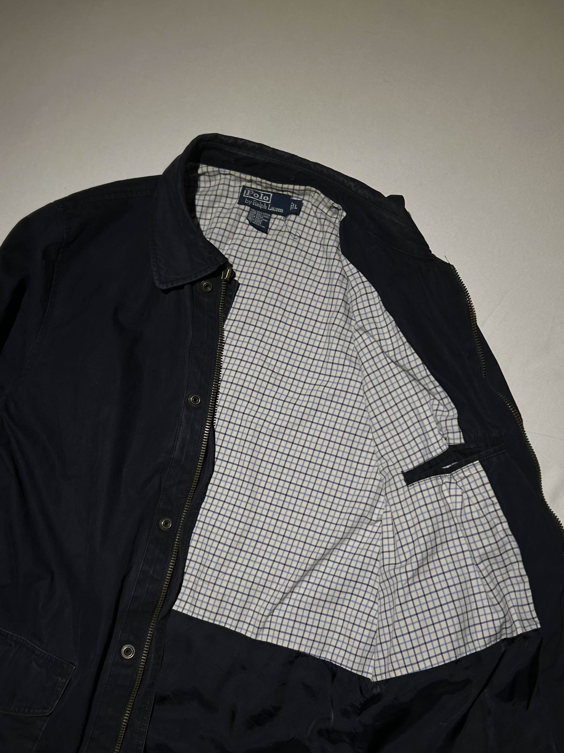 Polo Ralph Lauren Vintage Polo Ralph Lauren Navy Men's Jacket Size US L / EU 52-54 / 3 - 3 Thumbnail