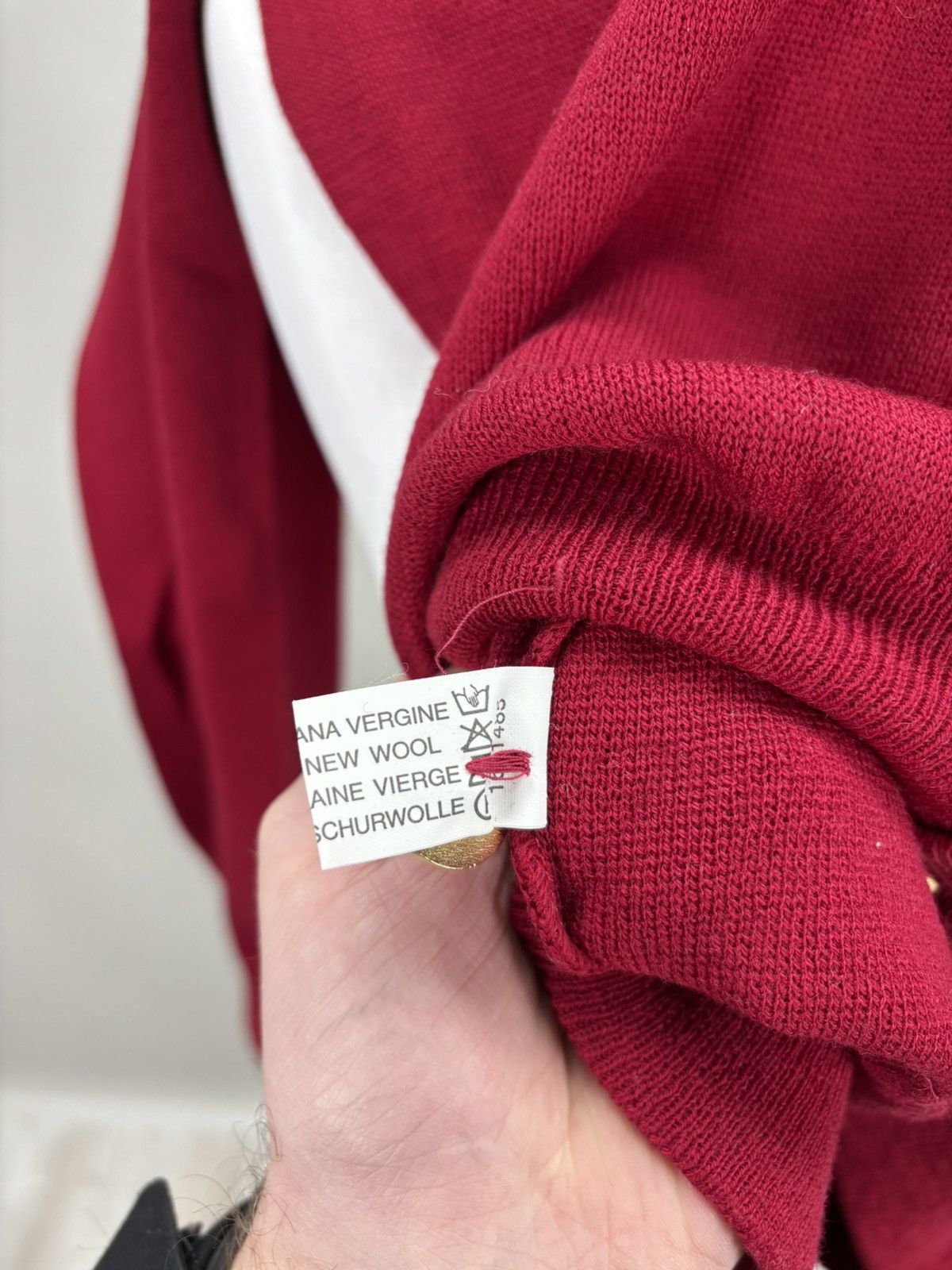 Dalmine Mens cardigan Dalmine Size L/52 Color Red Size US L / EU 52-54 / 3 - 10 Thumbnail