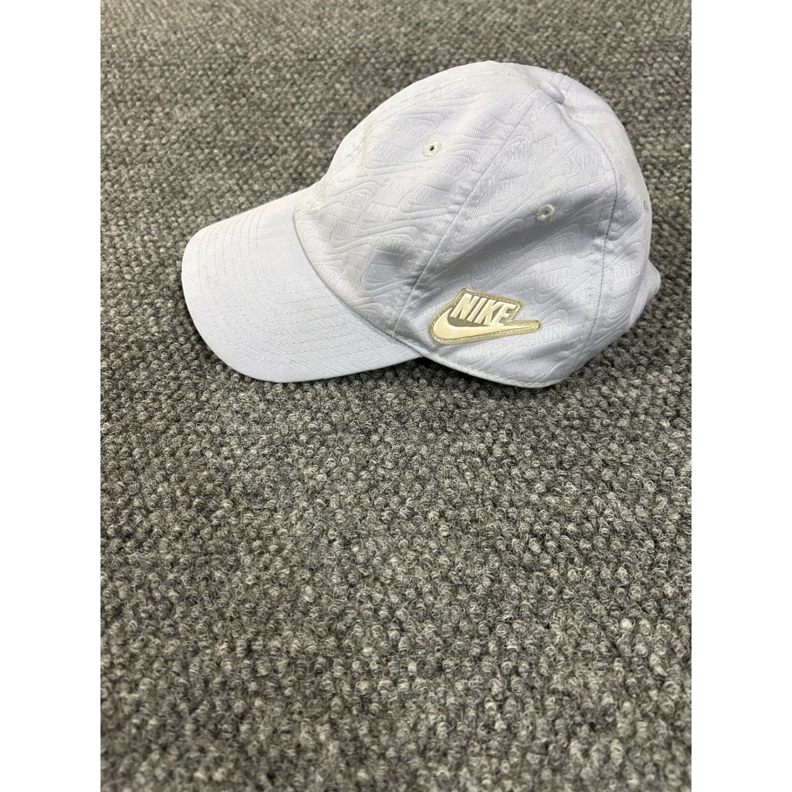 Nike Nike Hat Cap One Size Light Blue Gold Logo Adjustable Strap Baseball Cap Mens Twill Cotton Sports Heritage 86 Size ONE SIZE - 4 Thumbnail
