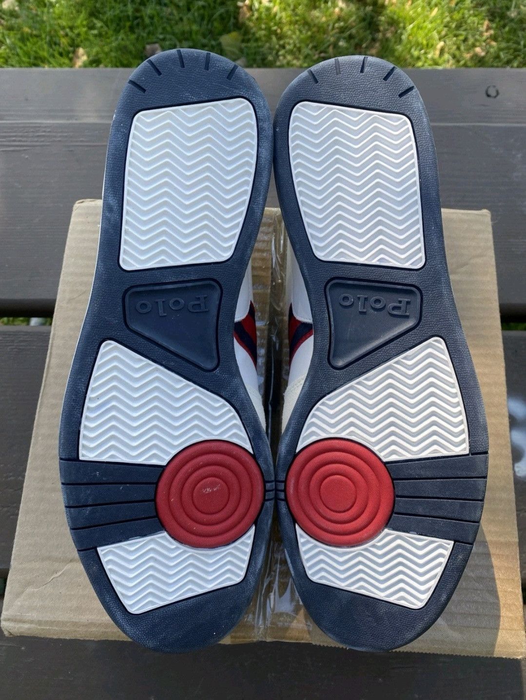 Ralph Lauren Ralph Lauren Polo Court Sneaker White Navy Red Retro 003 Size US 11 / EU 44 - 7 Thumbnail