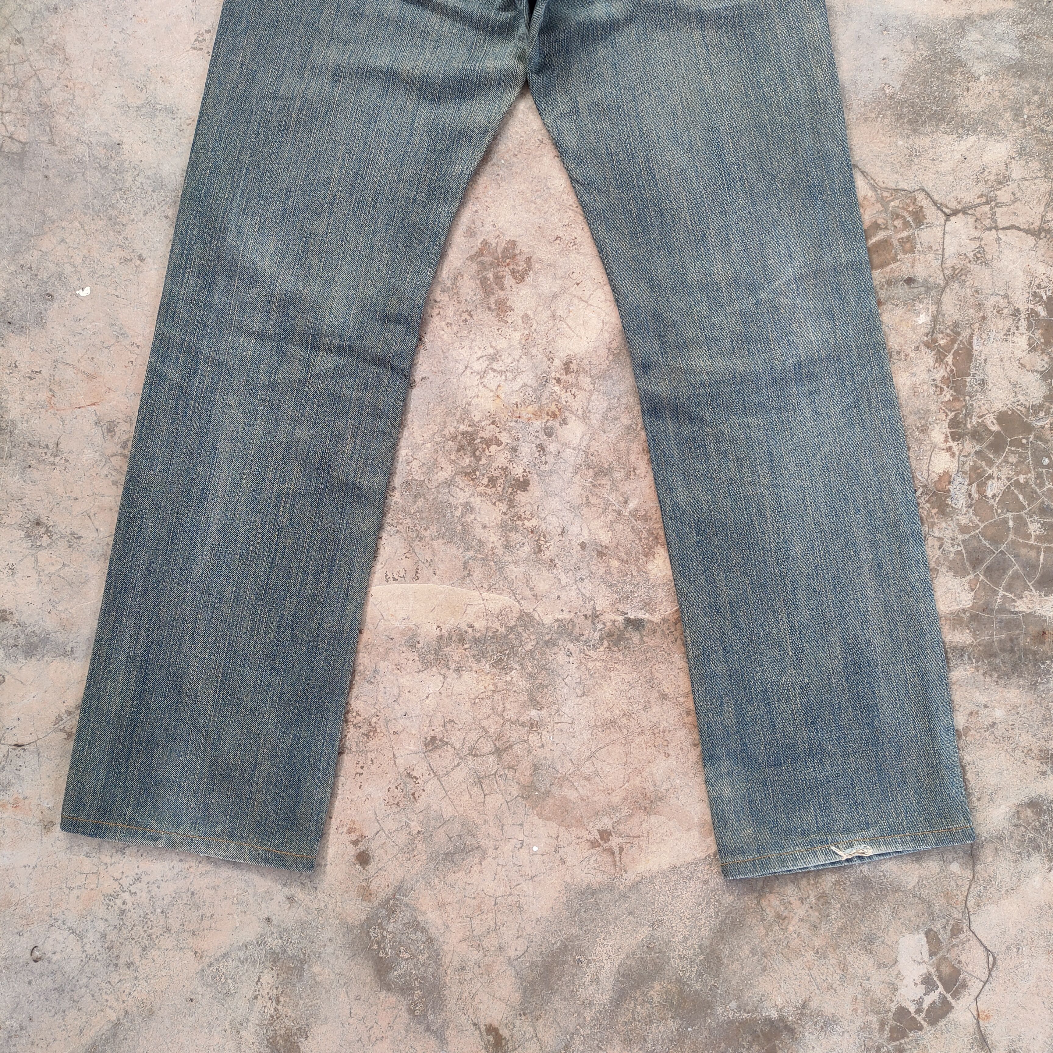 Edwin VINTAGE EDWIN 403 FADED DISTRESSED JEAN DENIM PANTS Size US 31 - 10 Thumbnail