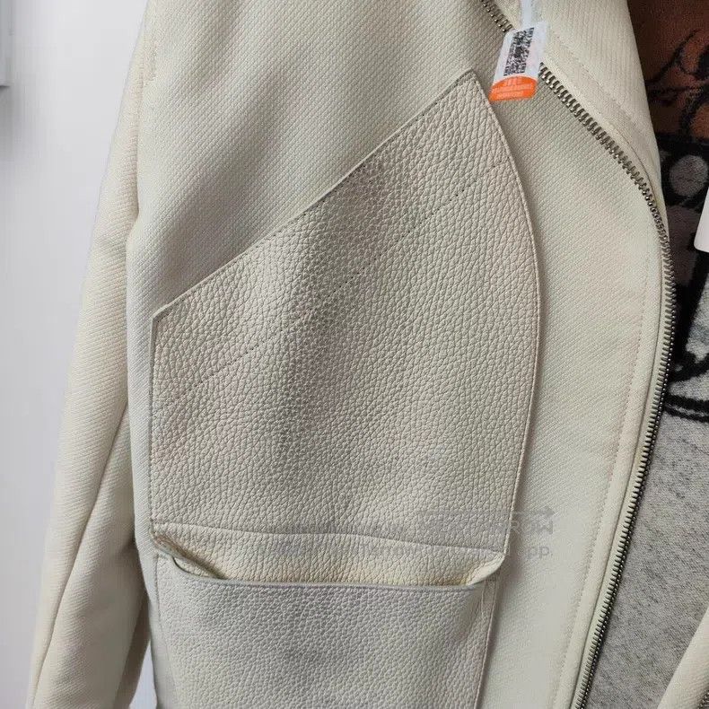 Hermes Hermes Shearling and Leather Jacket, White Size XS / US 0-2 / IT 36-38 - 4 Thumbnail