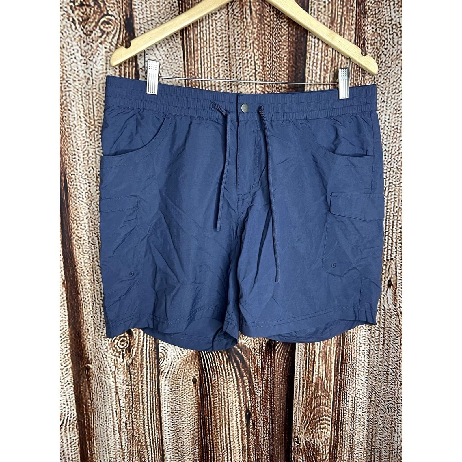 Vintage Columbia Mens Blue Outdoor Nylon Shorts L Regular Chino Outdoor Mens Blue Nylon Shorts L Size US 33 - 2 Thumbnail