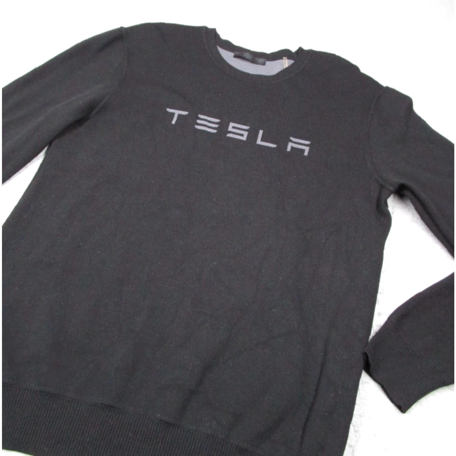 Vintage Tesla Sweater Mens Medium Black Knit Wool Blend Pullover Made in Italy Size US M / EU 48-50 / 2 - 2 Thumbnail