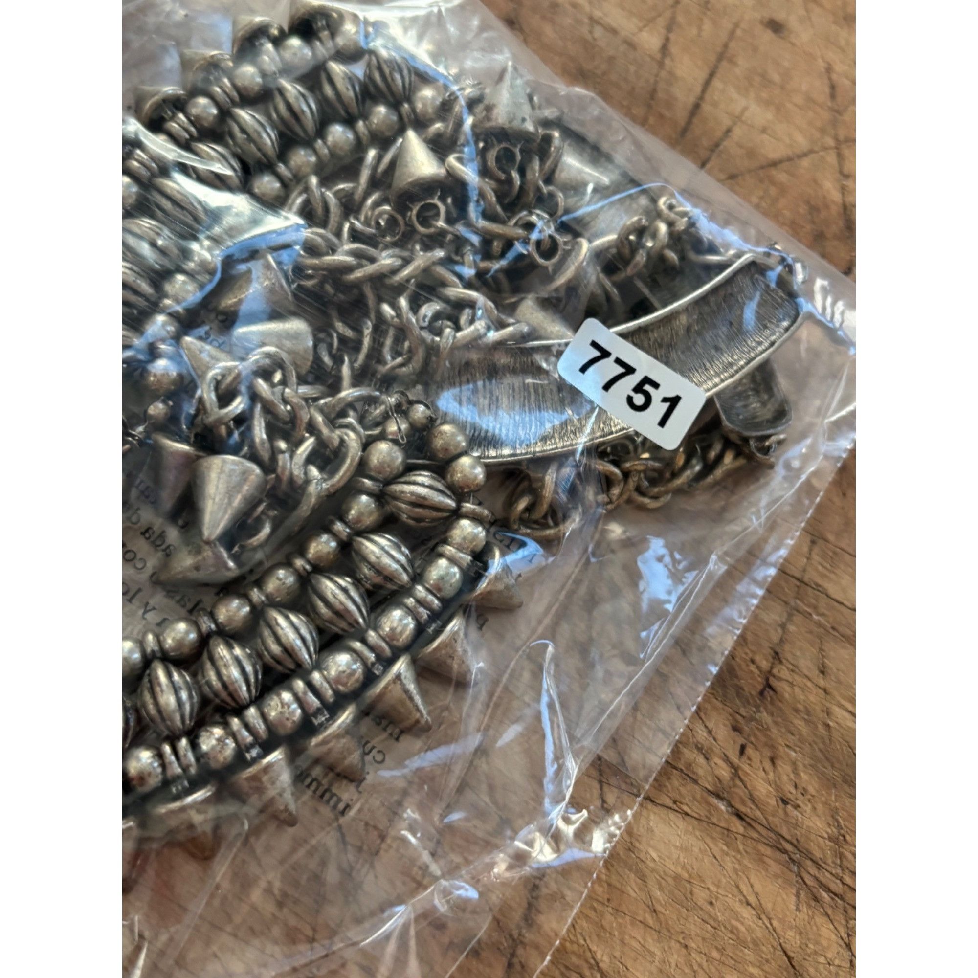 Other Bohemian Tribal Statement Necklace With Engraved Triangular Size ONE SIZE - 4 Thumbnail