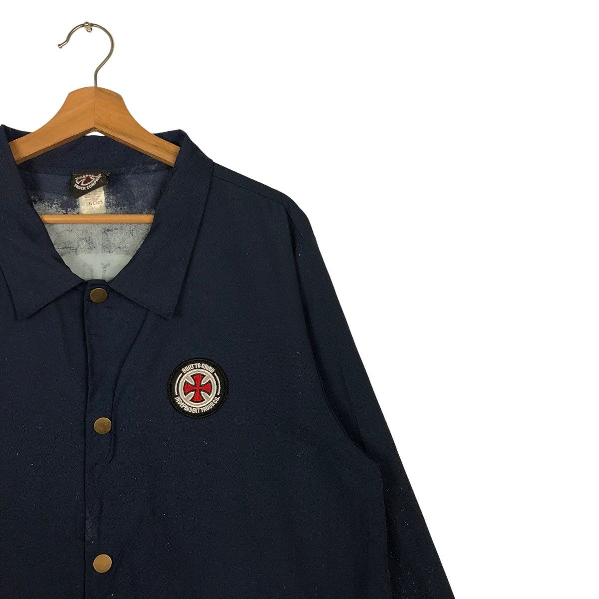 Independent Trading Co. 🔥VINTAGE BUTTON JACKET INDEPENDENT TRUCK CO BIG LOGO Size US M / EU 48-50 / 2 - 7 Thumbnail