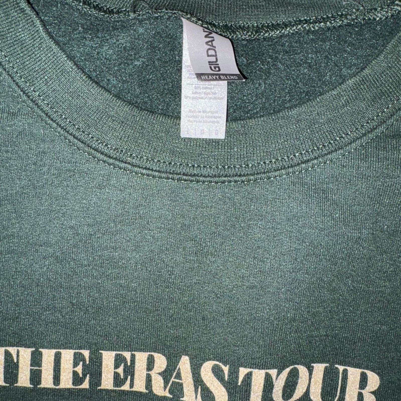 Gildan Taylor Swift Eras Tour Arlington Texas olive green large Size L / US 10 / IT 46 - 3 Thumbnail