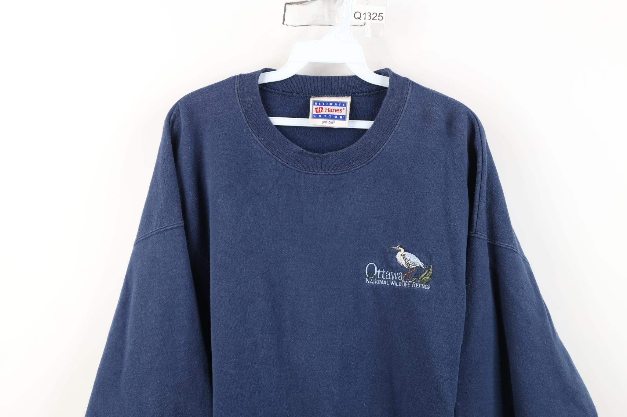 Vintage Vintage 90s Earth Day Ottawa National Wildlife Sweatshirt Size US L / EU 52-54 / 3 - 2 Thumbnail