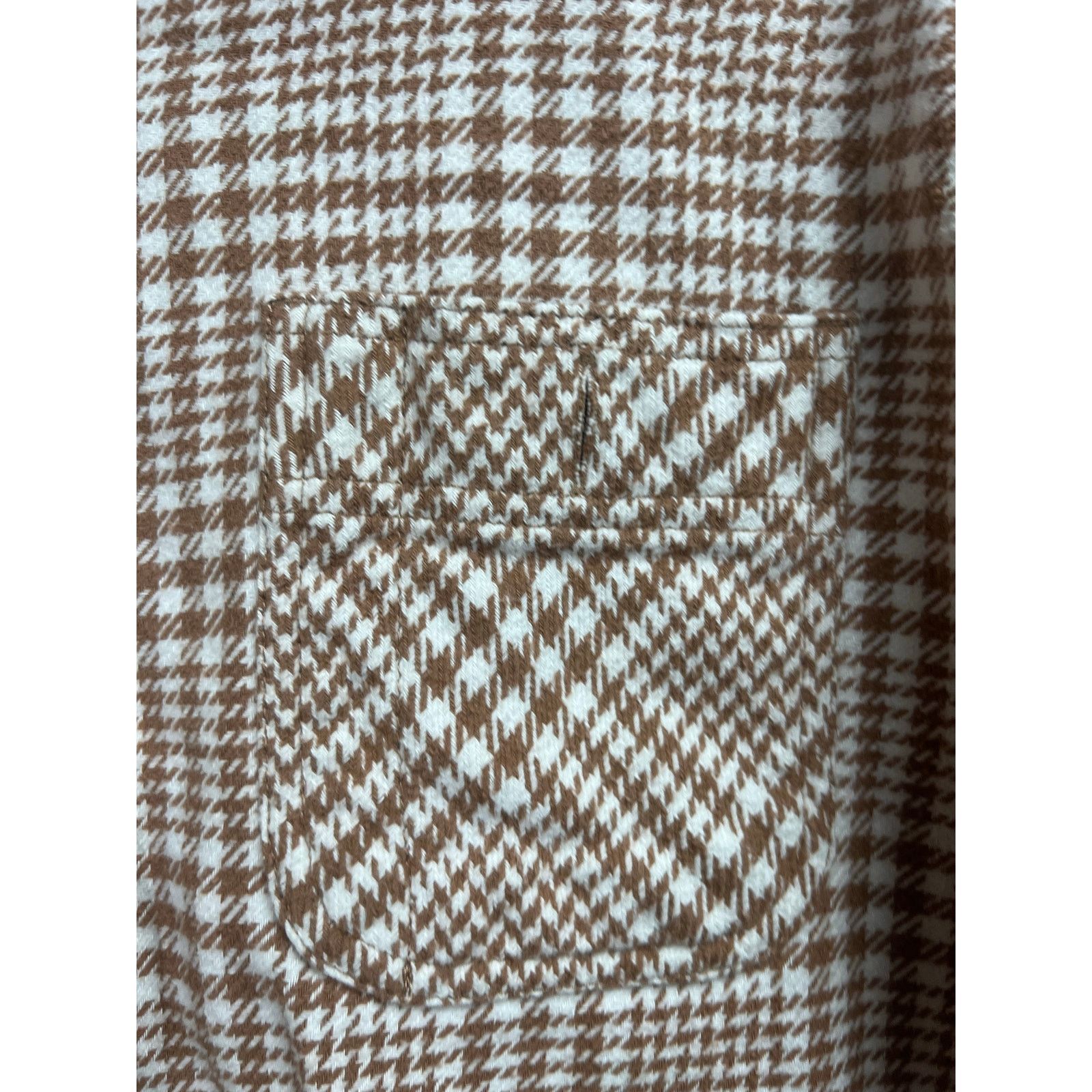 Lands' End Lands' End Shirt XL Brown Beige Plaid Flannel Button Up Size US XL / EU 56 / 4 - 6 Thumbnail