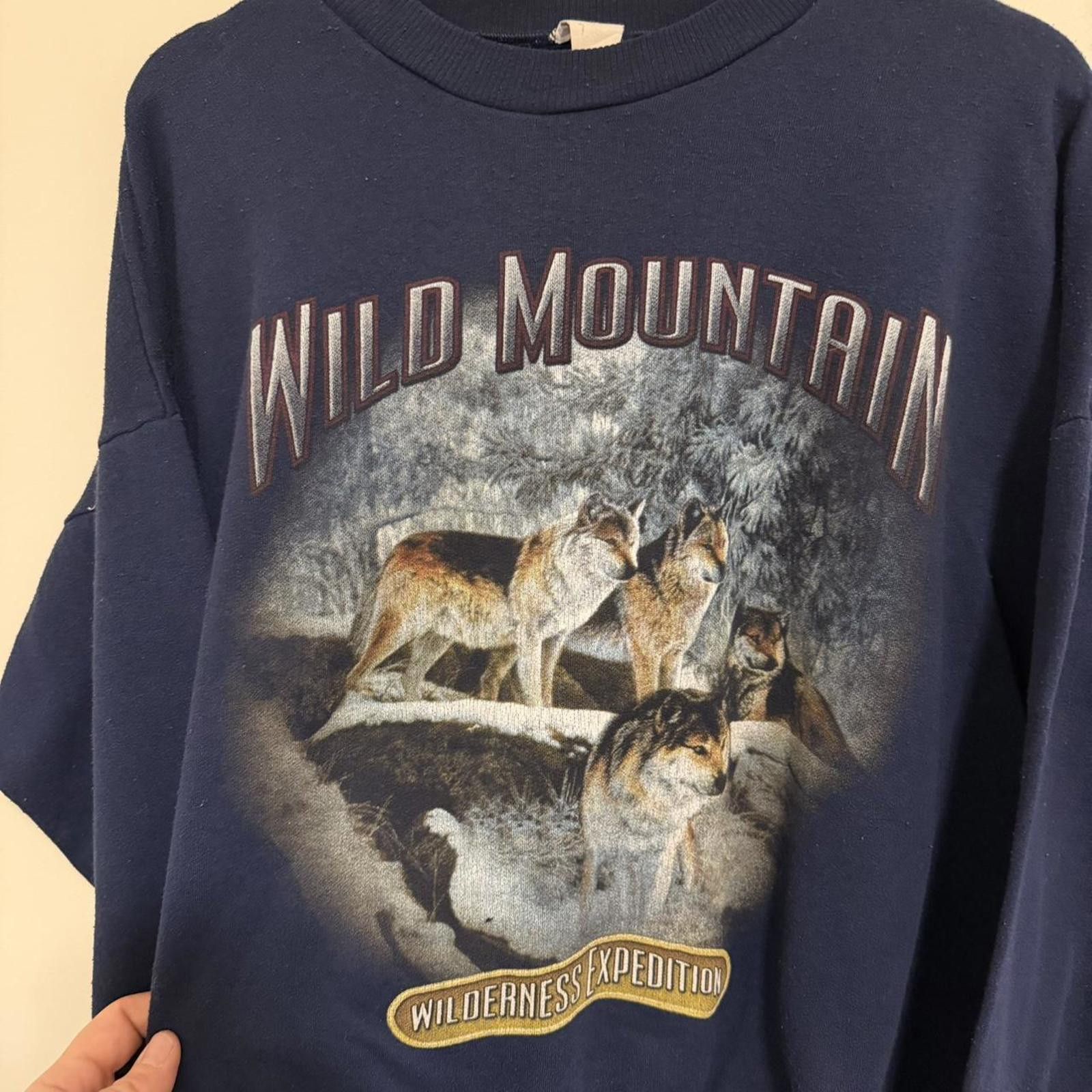 Other vintage wild Mountain wilderness exhibition wolf sweatshirt Size US M / EU 48-50 / 2 - 3 Thumbnail