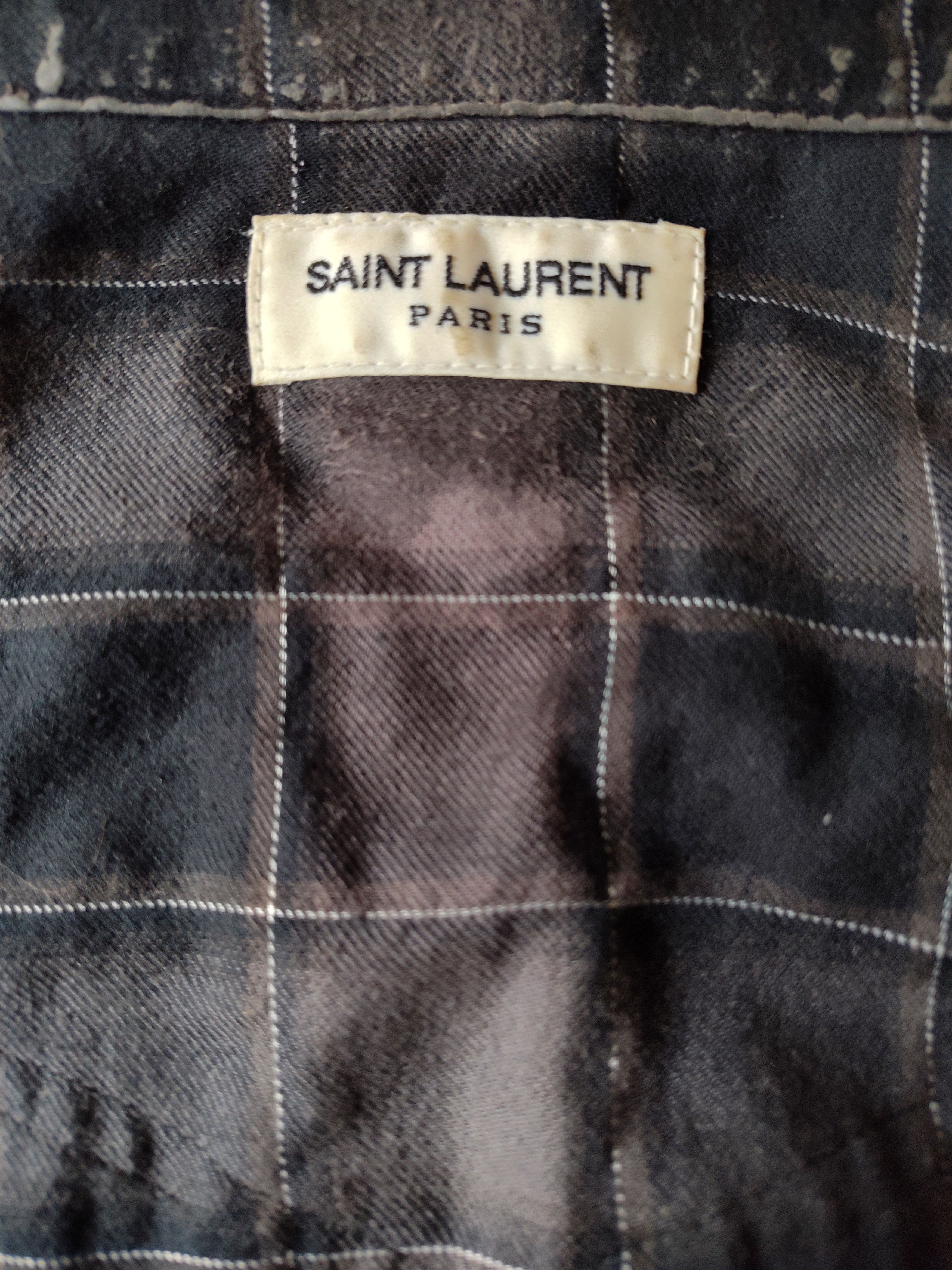 Saint Laurent Paris 2017 MIJ Western Plaid Size US S / EU 44-46 / 1 - 6 Thumbnail