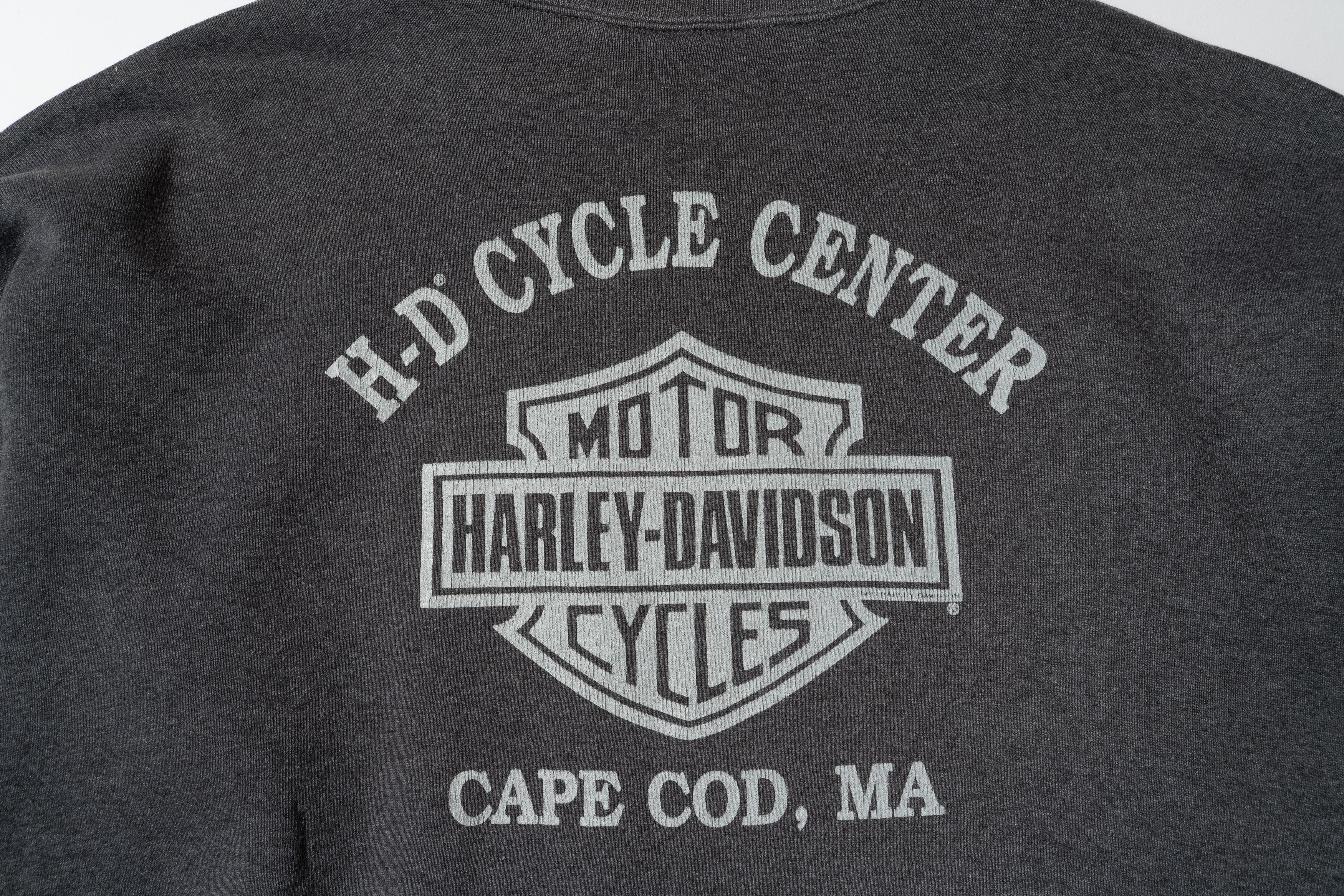 Harley Davidson 🔵HARLEY DAVIDSON Vintage 1992 Crewneck Sweatshirt Grey Size US XL / EU 56 / 4 - 11 Thumbnail