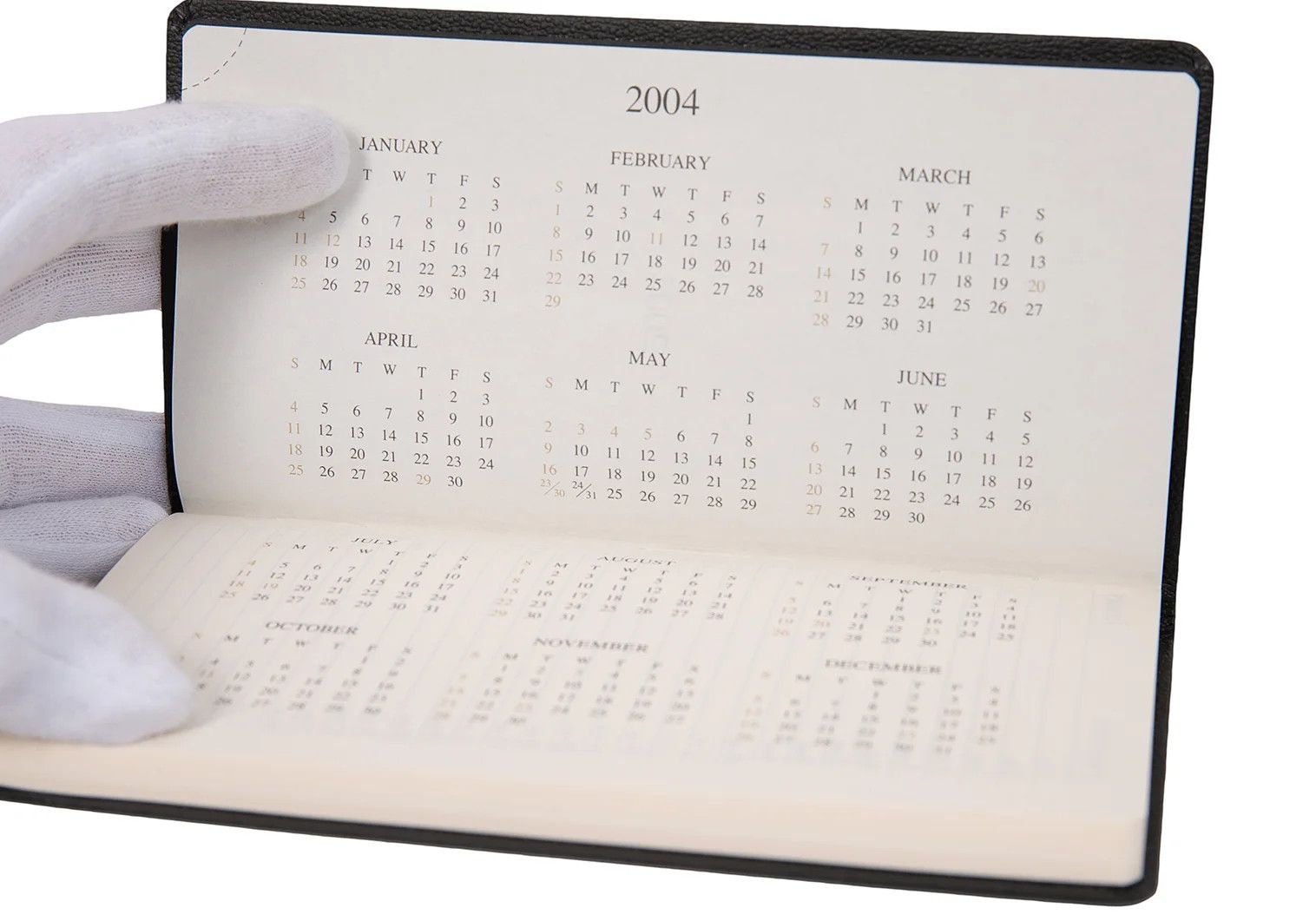 Jean Paul Gaultier 2004 Calendar Planner in Black Size US M / EU 48-50 / 2 - 4 Thumbnail