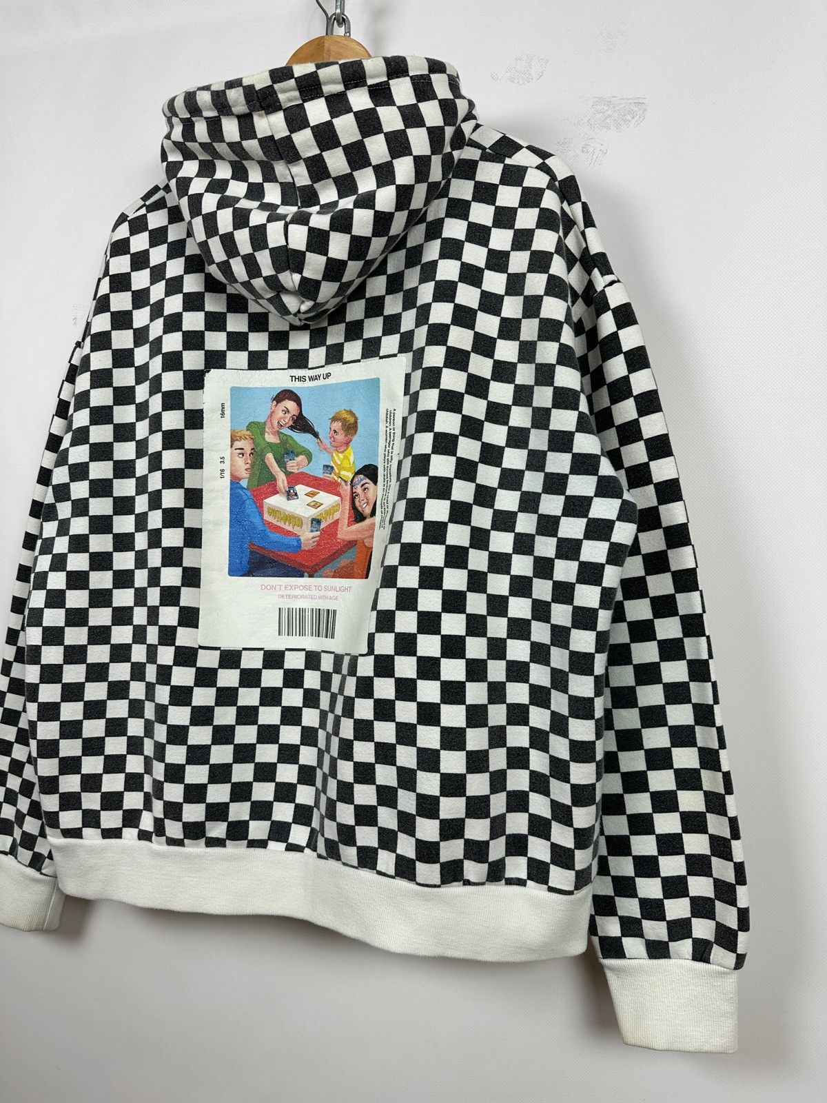 Vintage Childish Checkered Oversized Skateboard Hoodie Size US L / EU 52-54 / 3 - 4 Thumbnail