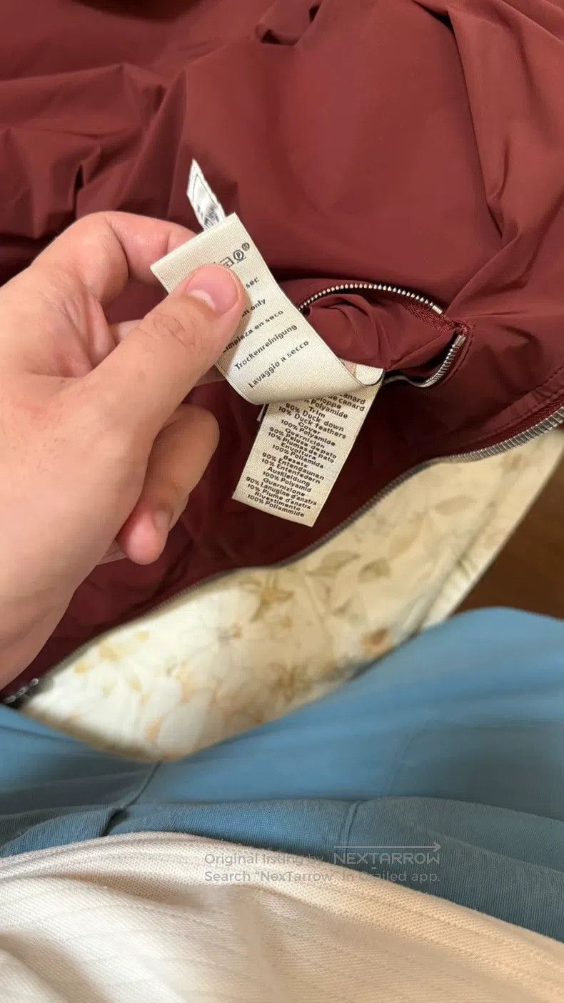 Hermes Hermes Burgundy down jacket with classic hood, reversible Size US S / EU 44-46 / 1 - 5 Thumbnail