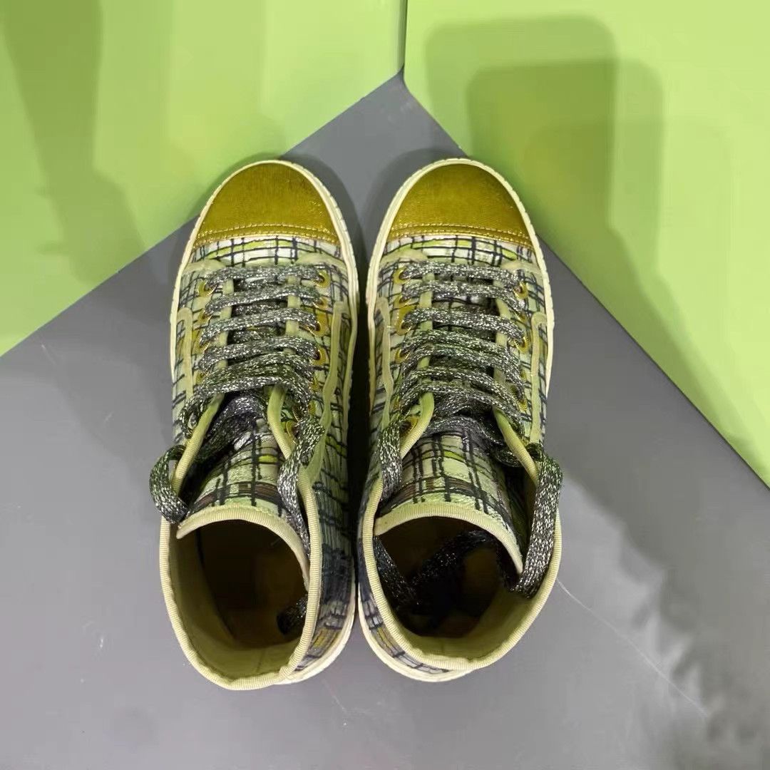 Chanel Chanel Gold Thread Knit Sneakers K15 Size US 7 / IT 37 - 7 Thumbnail