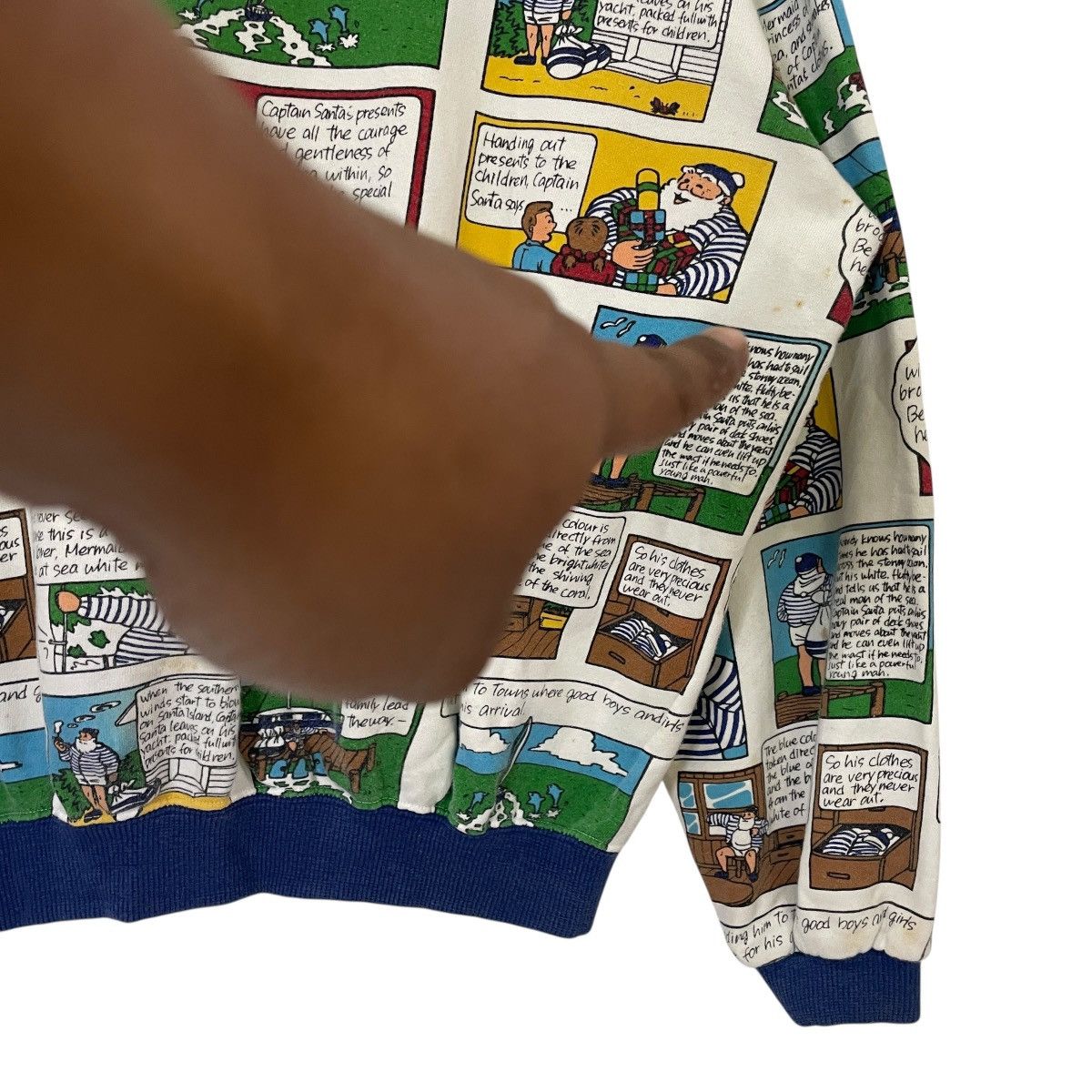 Cartoon Network Vintage 90s Captain Santa Club Sweatshirt Size US XL / EU 56 / 4 - 11 Thumbnail
